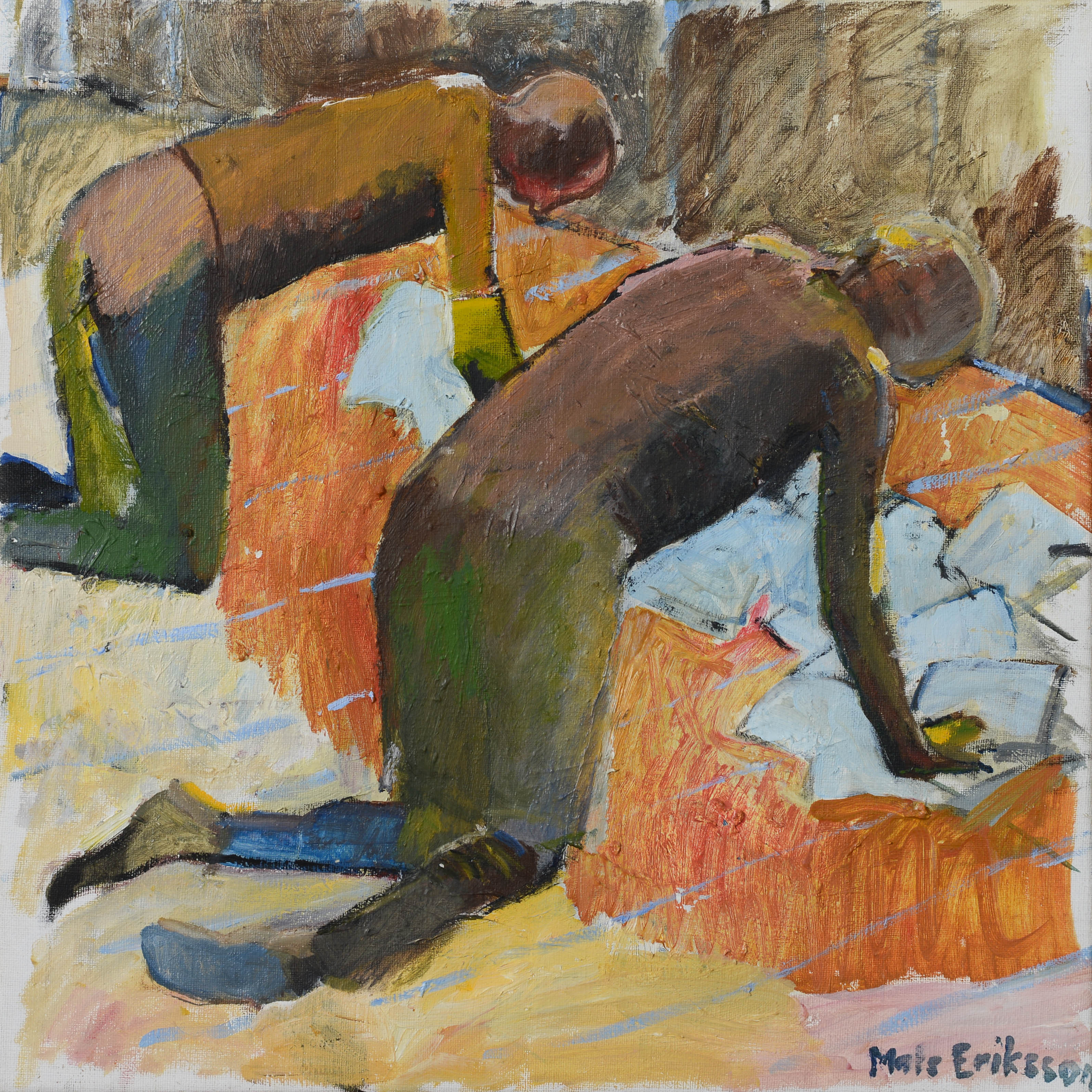 MATS ERIKSSON. "Deklaration", olja på duk, signerad.
