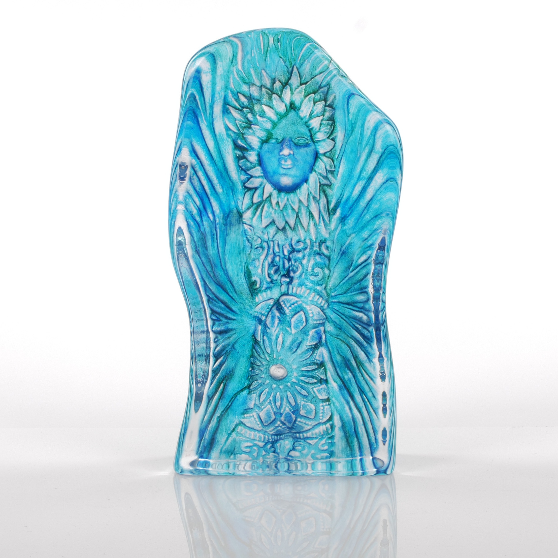 ERIKA HÖGLUND. Skulptur, glas, Målerås, signerad.