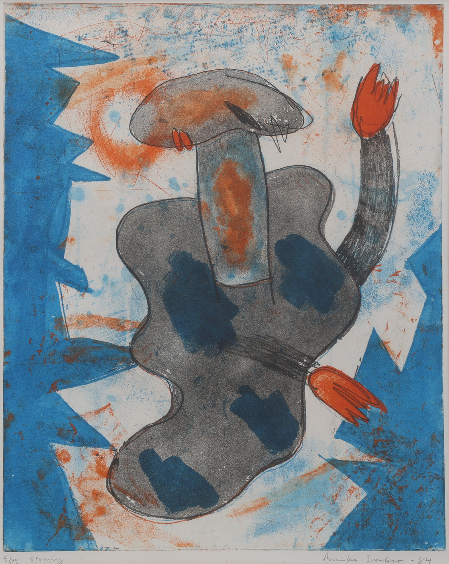 ANNIKA SVENBRO (FÖDD 1946). FIGURKOMPOSITION, 1984.