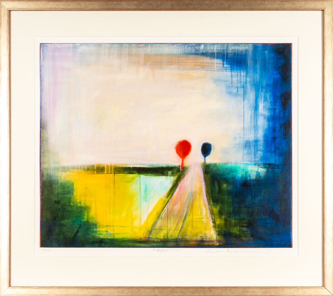 EMILIA LINDERHOLM. Färglitografi "Vägen hem" Signerad & numrerad: 1/40.