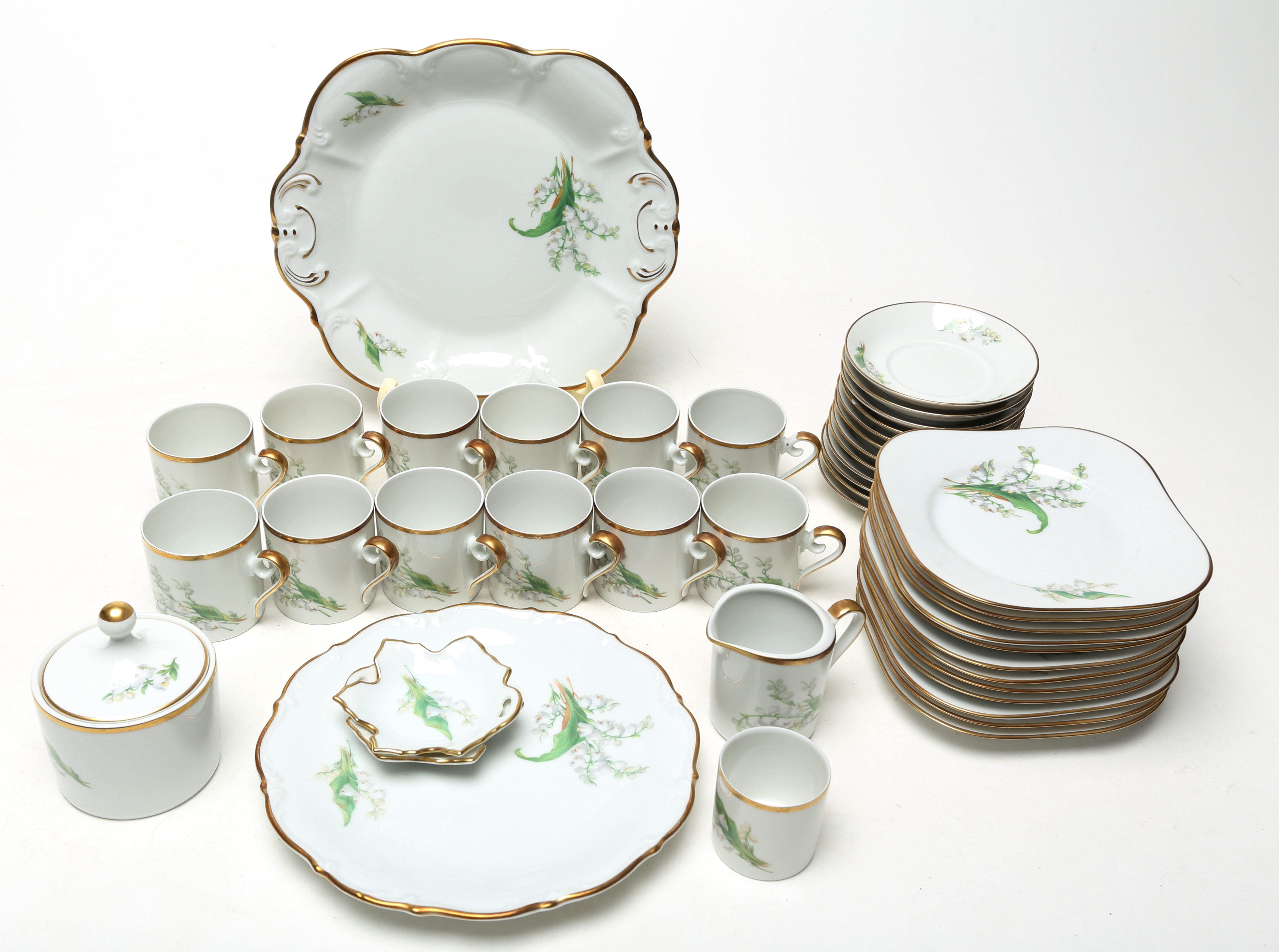 MOCKASERVISDELAR, st, Hackefors "Liljekonvalj".