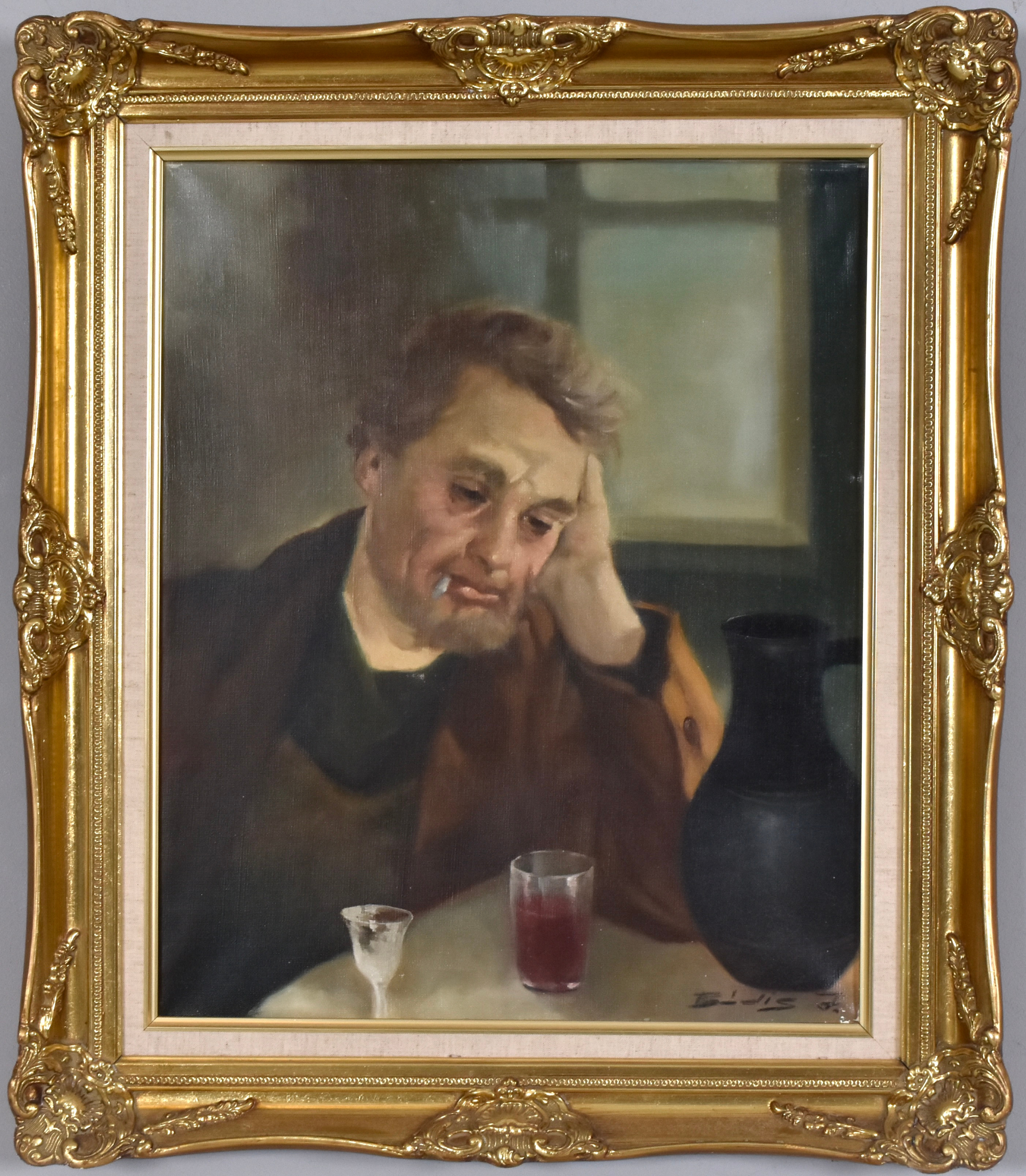 OIDENTIFIERAD KONSTNÄR. Olja på duk.