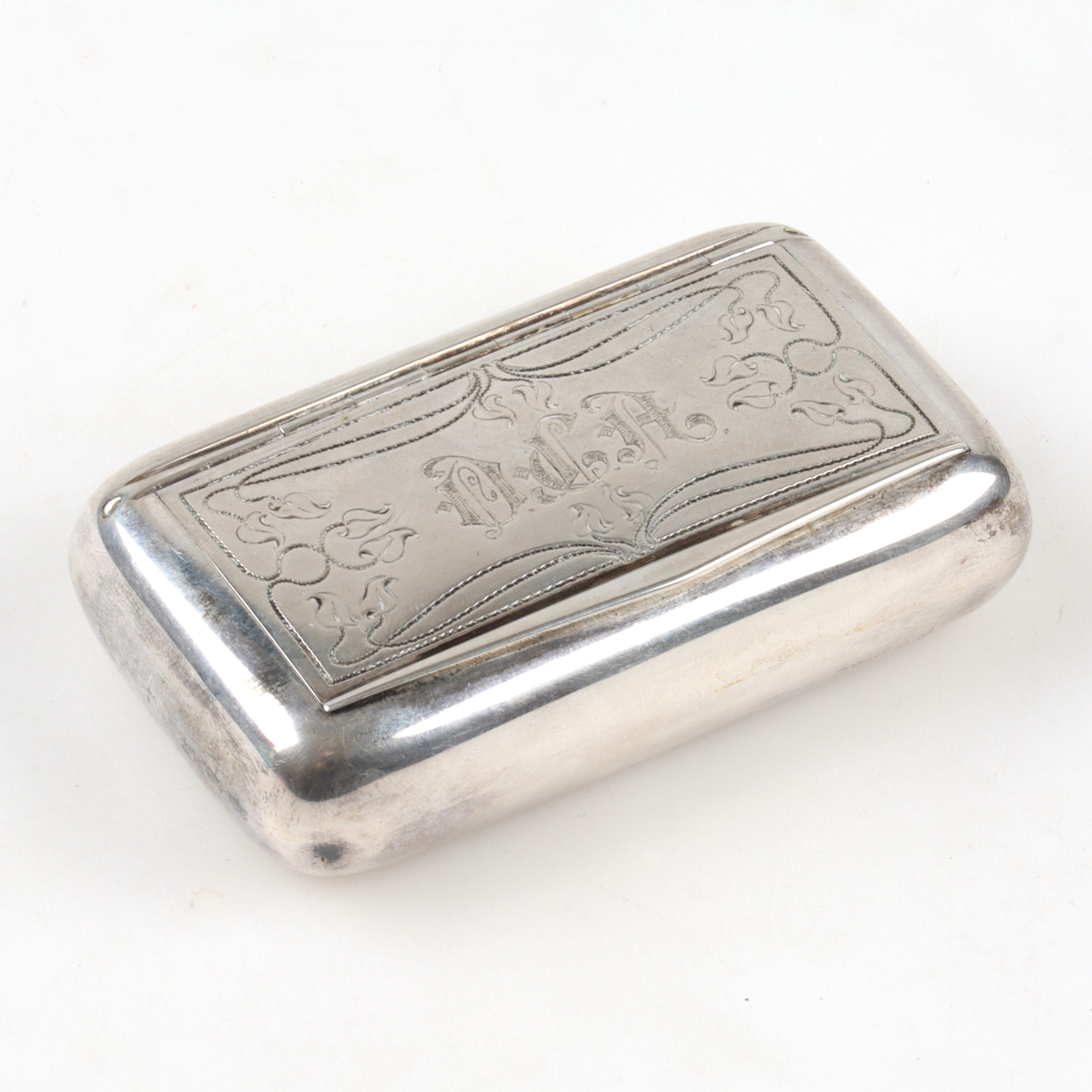 SNUSDOSA, silver, GAB, Stockholm. 1906.