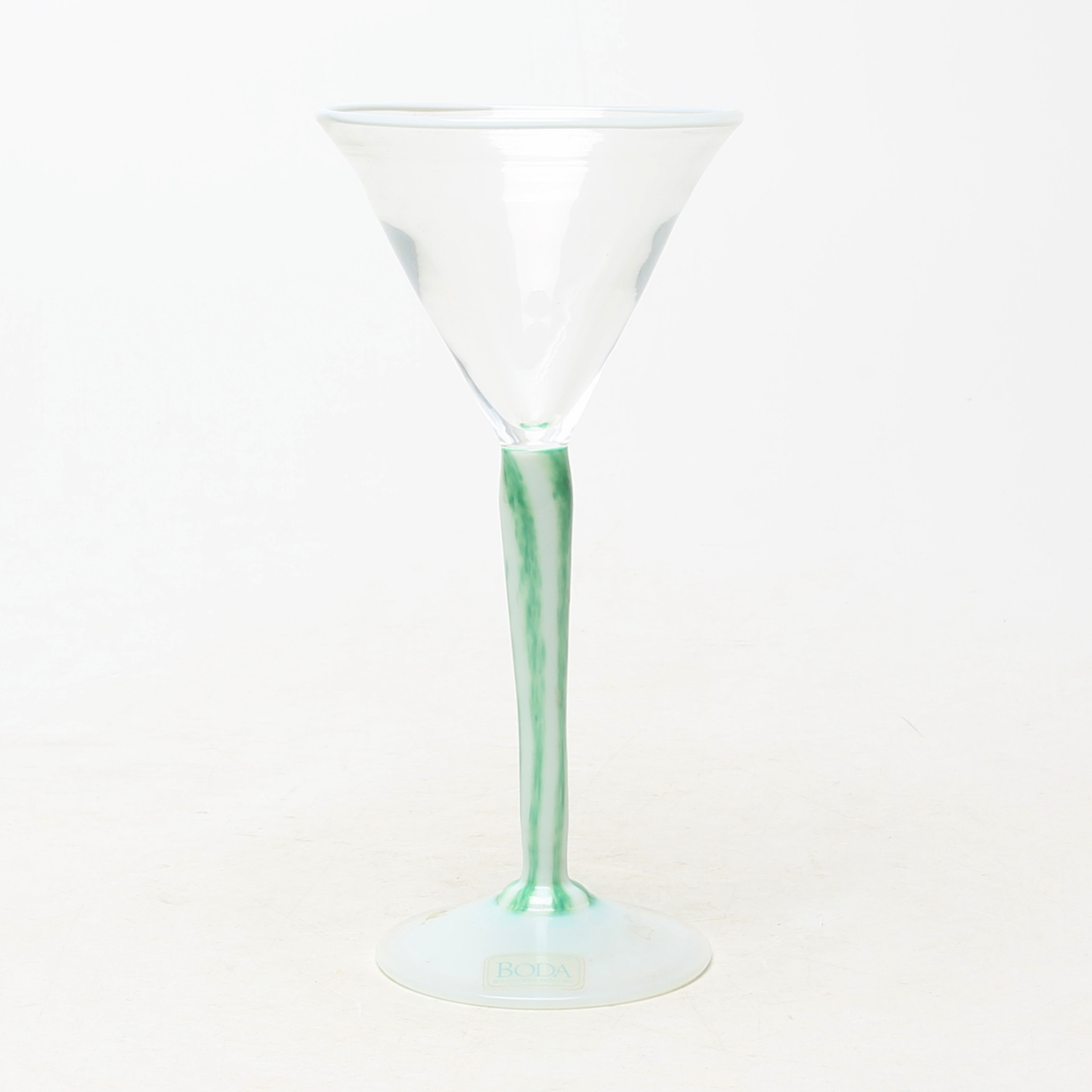 MONICA BACKSTRÖM. POKAL, glas, Boda, Atelje, signerad.