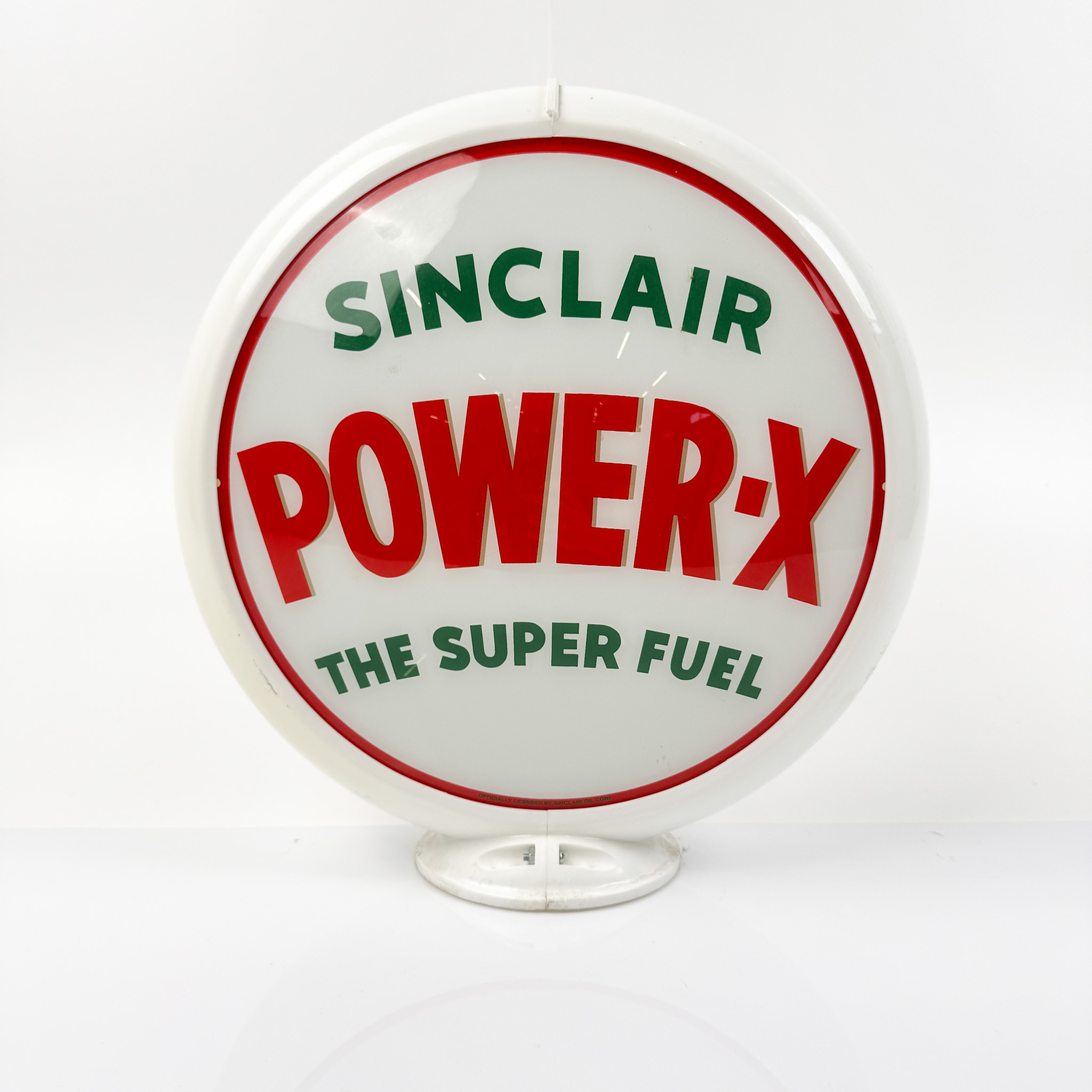 SINCLAIR/ASHLAND, lampglob till bränslepump, sentida tillverkning.