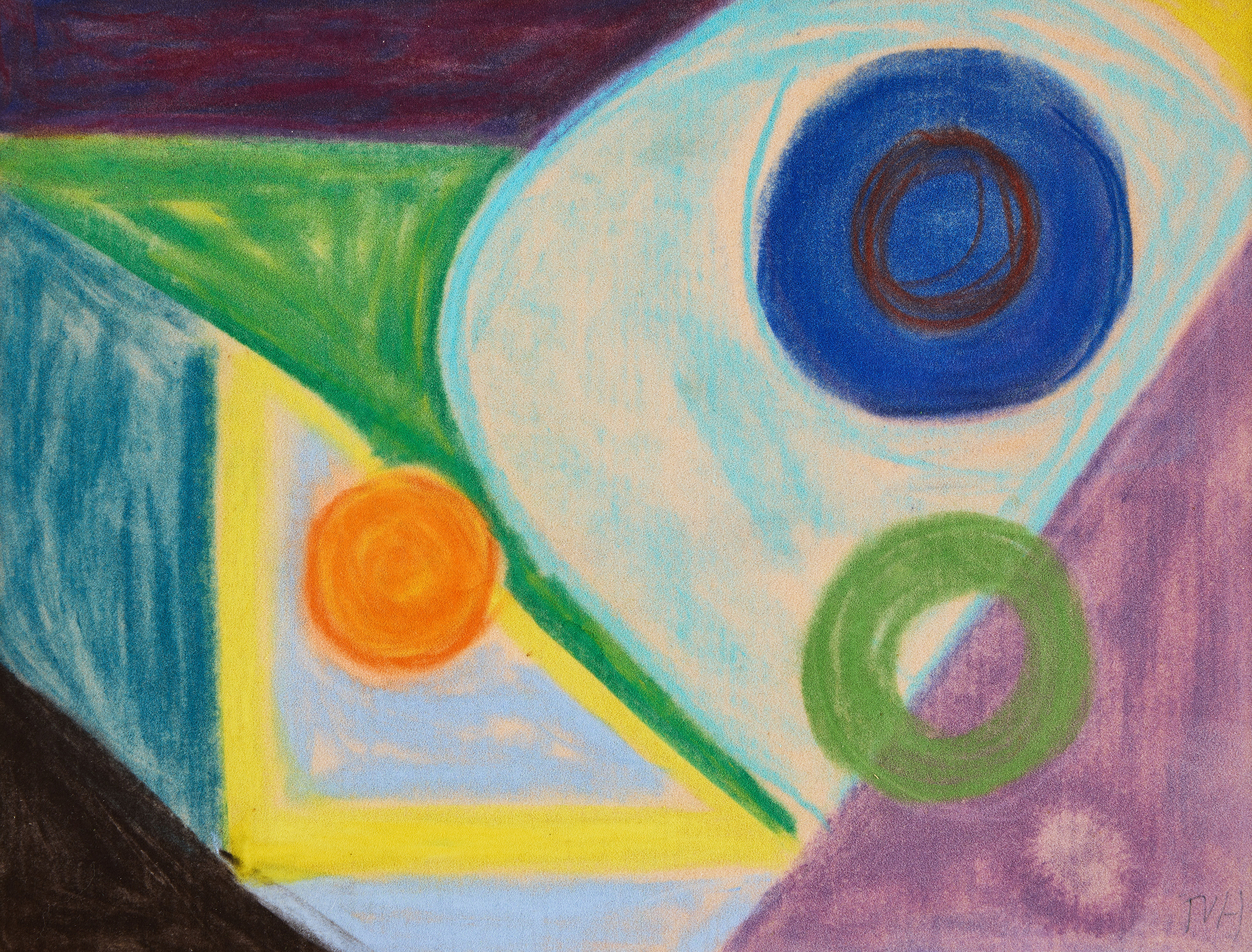 TORA VEGA HOLMSTRÖM. Komposition med geometriska former.