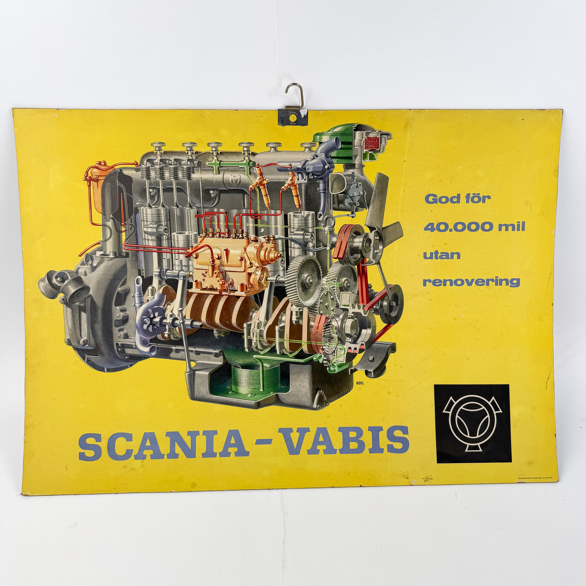 SCANIA VABIS, undervisningsplansch, 1955.