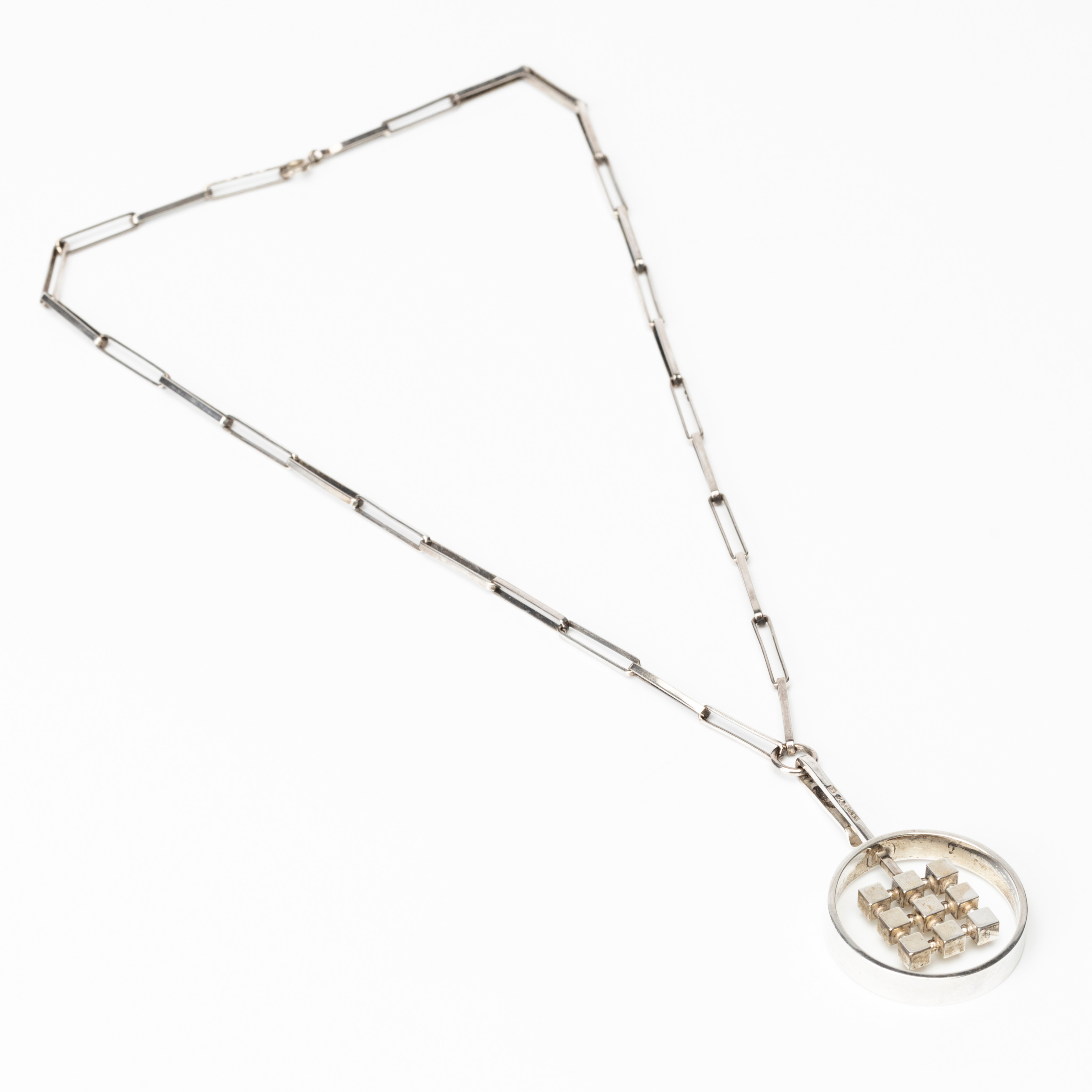 ARVO SAARELA. Halssmycke, silver, Enköping, 1972.