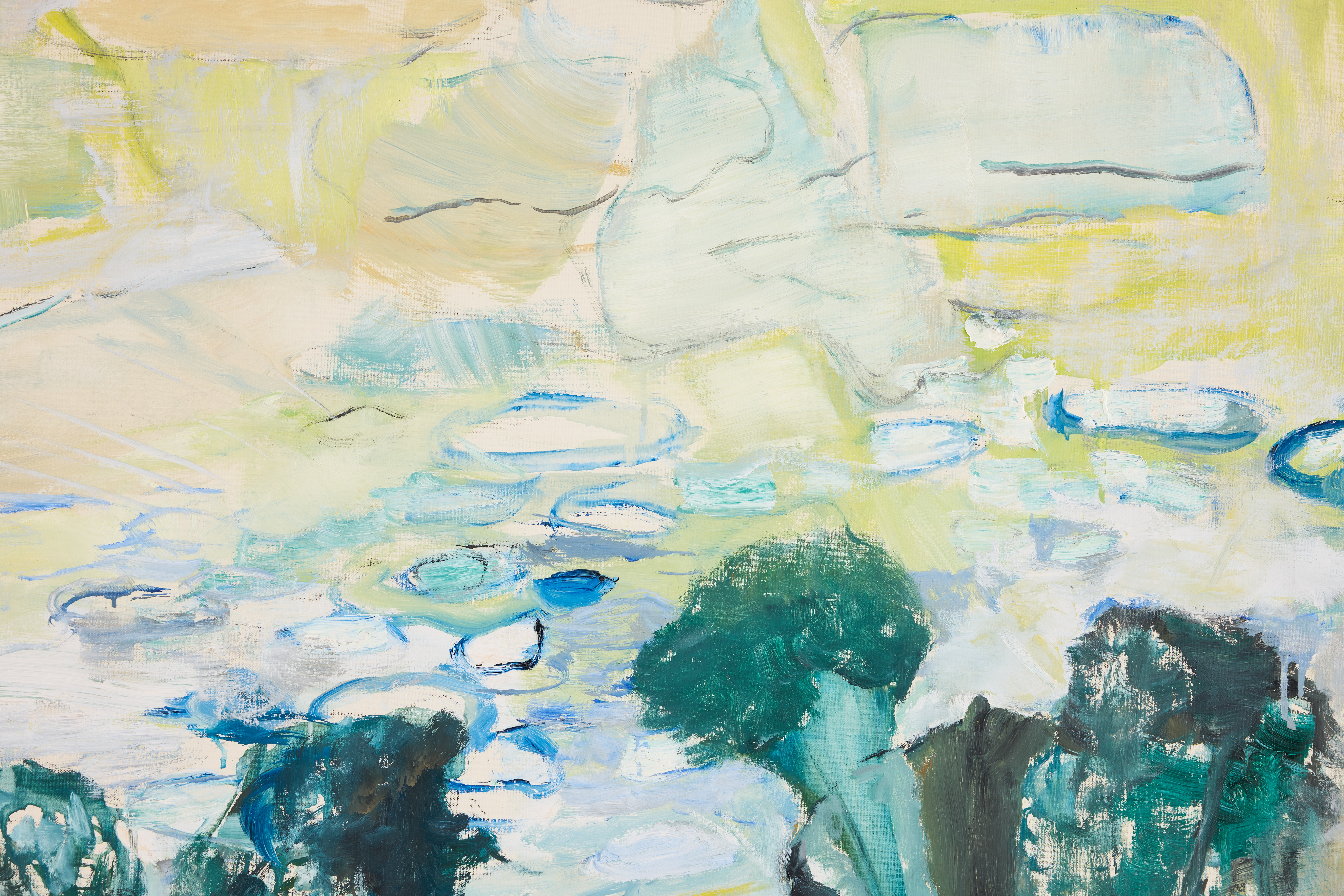 STAFFAN HALLSTRÖM. "Trädtoppar".