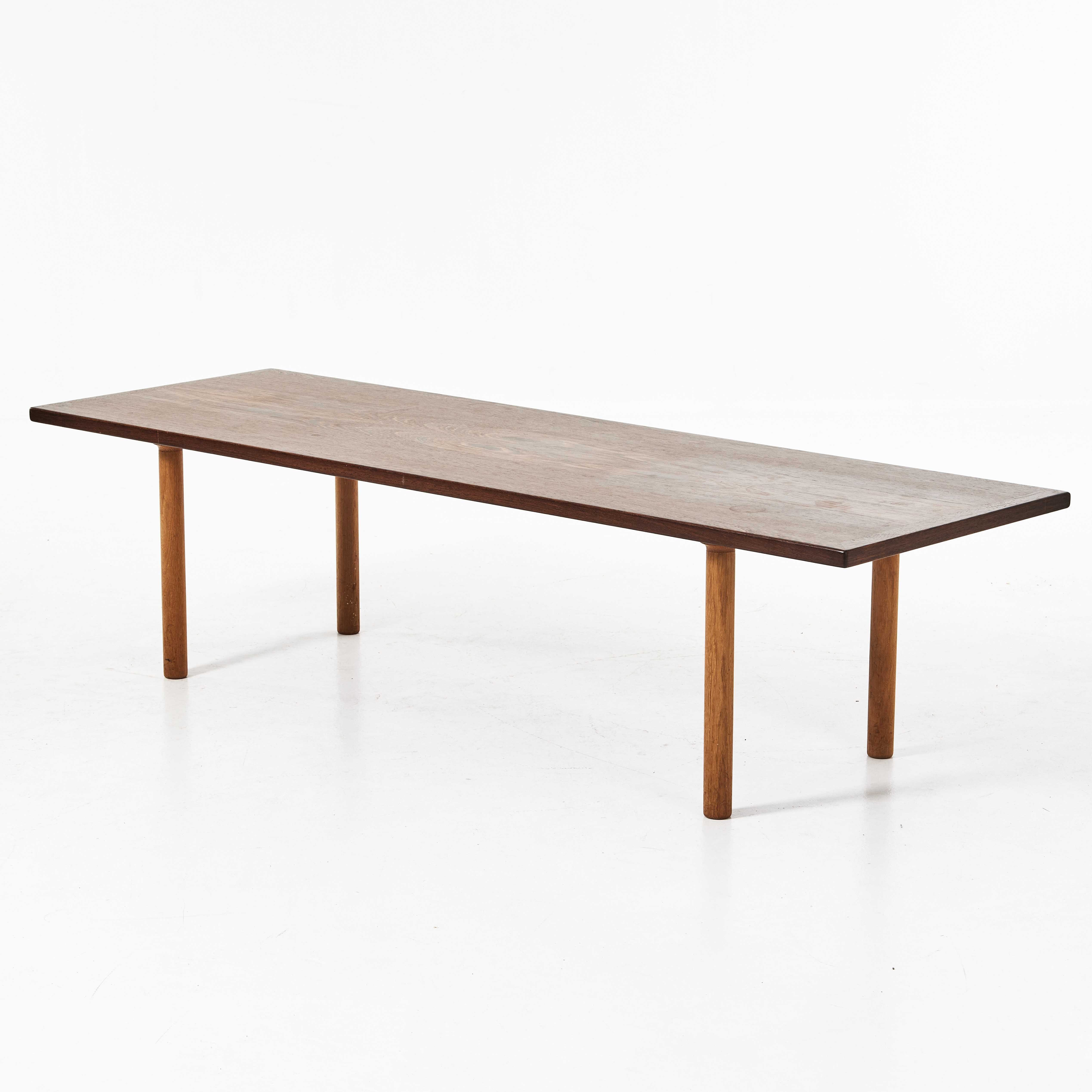 HANS J WEGNER. Soffbord, wengé och ek, 1900-talets mitt.