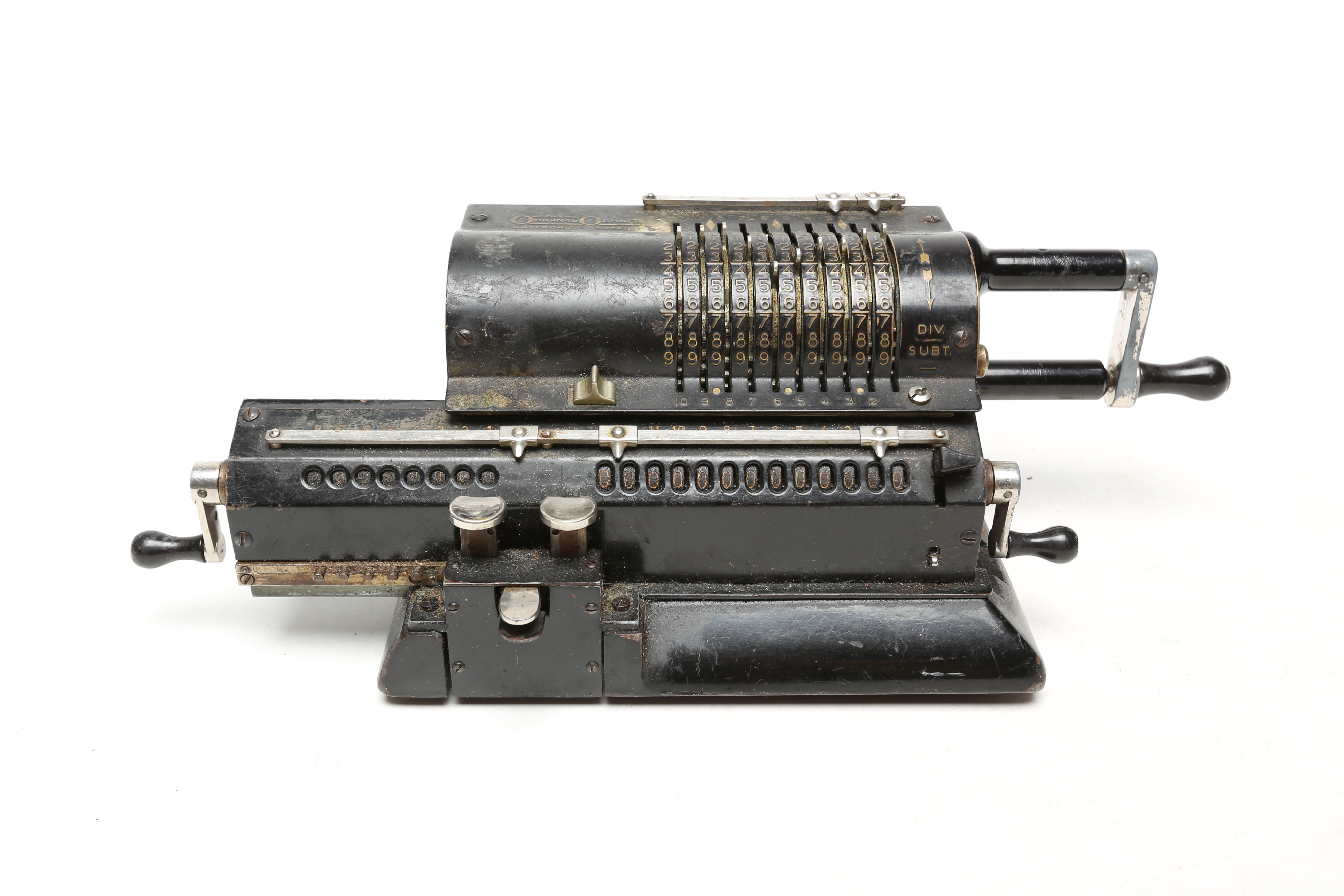 RÄKNESNURRA, metall, Original Odhner.