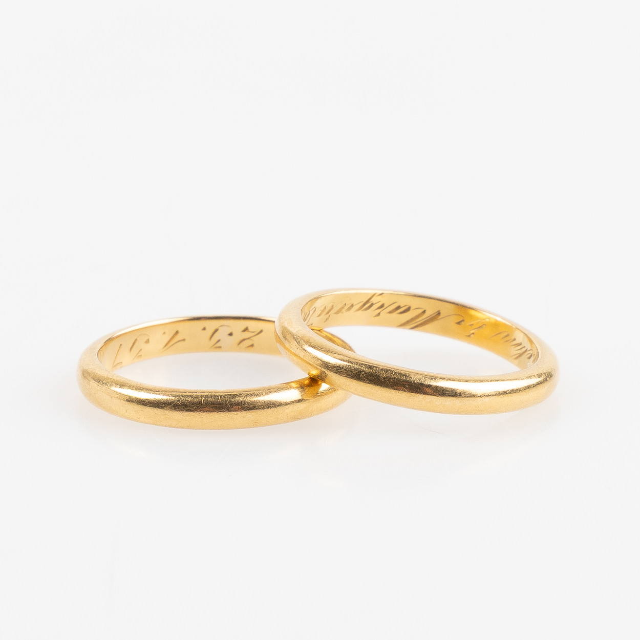 RINGAR, 2 st, 20K guld.