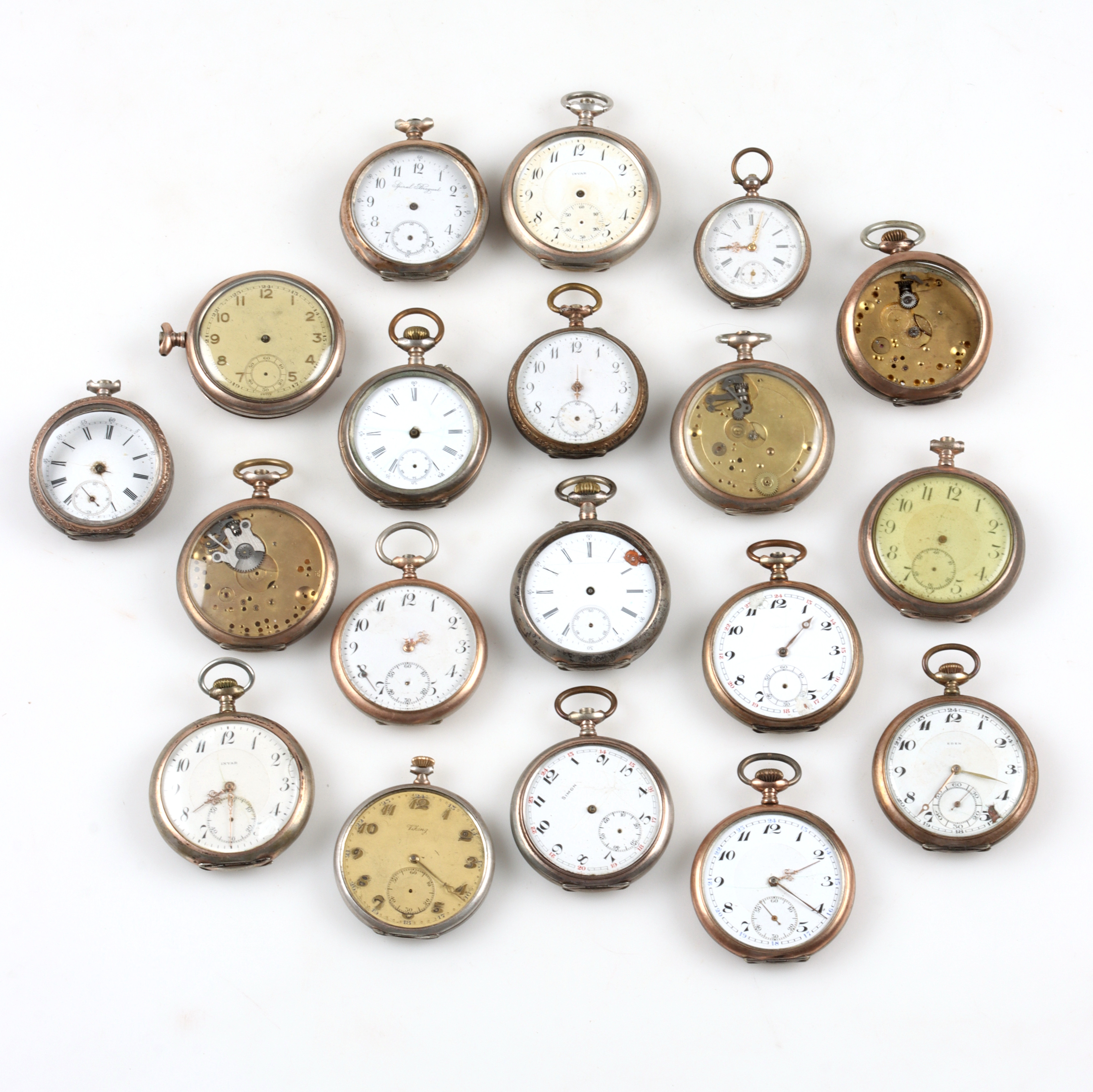 FICKUR, 19 st, silver, 1800- och 1900-tal.