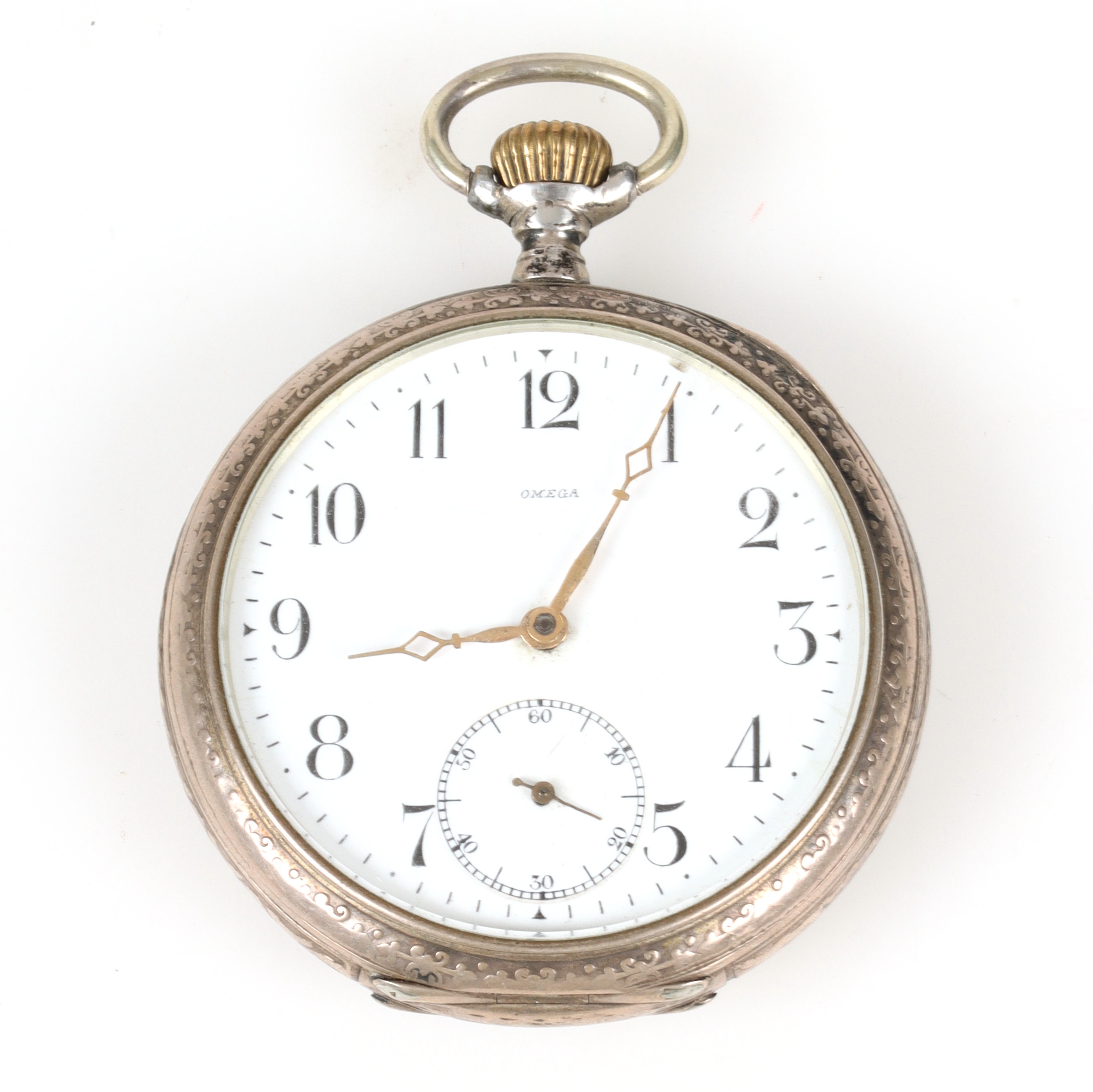 FICKUR, silver, Omega. 1900-tal.