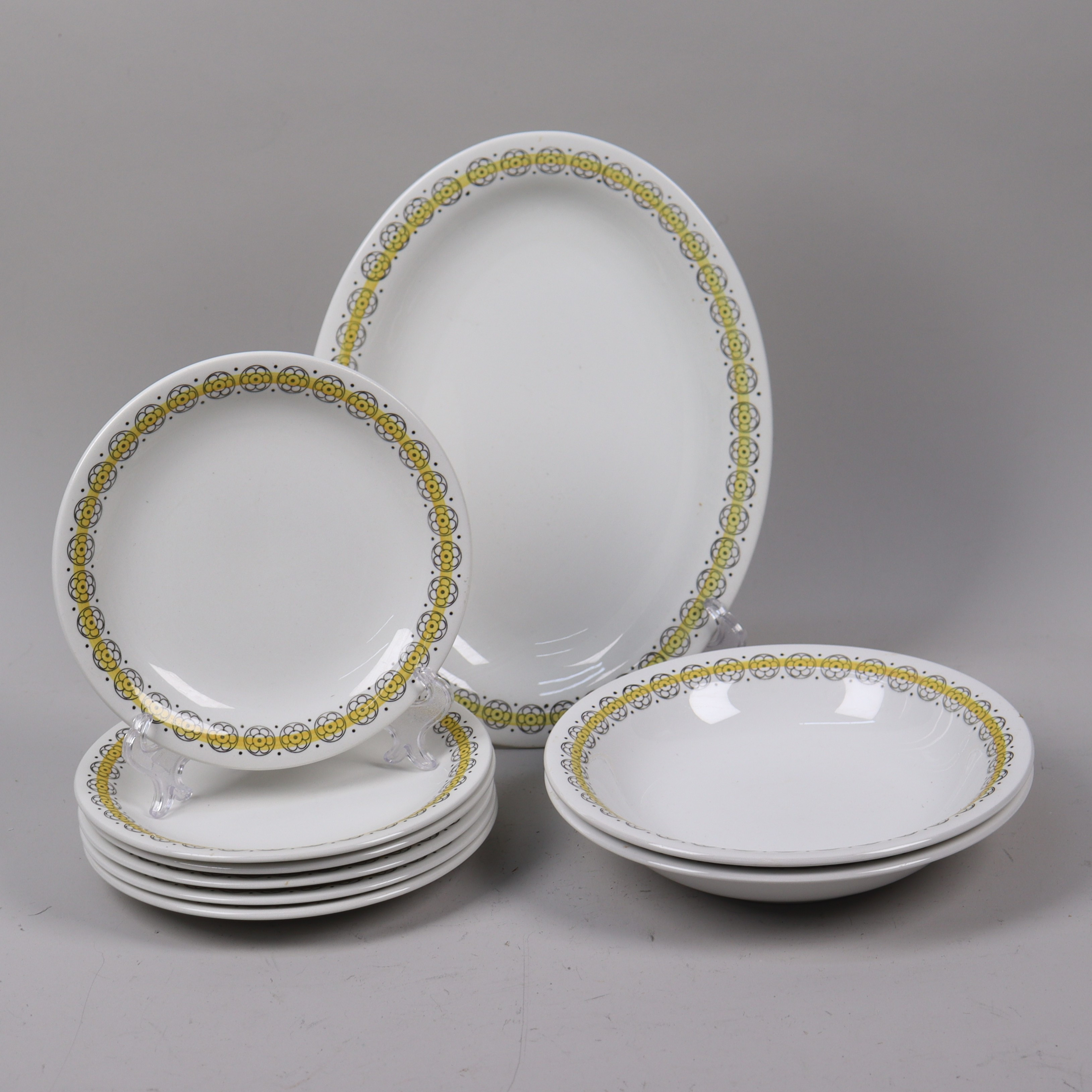 SERVISDELAR, "Gina", Rörstrand, 1950/60-tal, 9 delar.