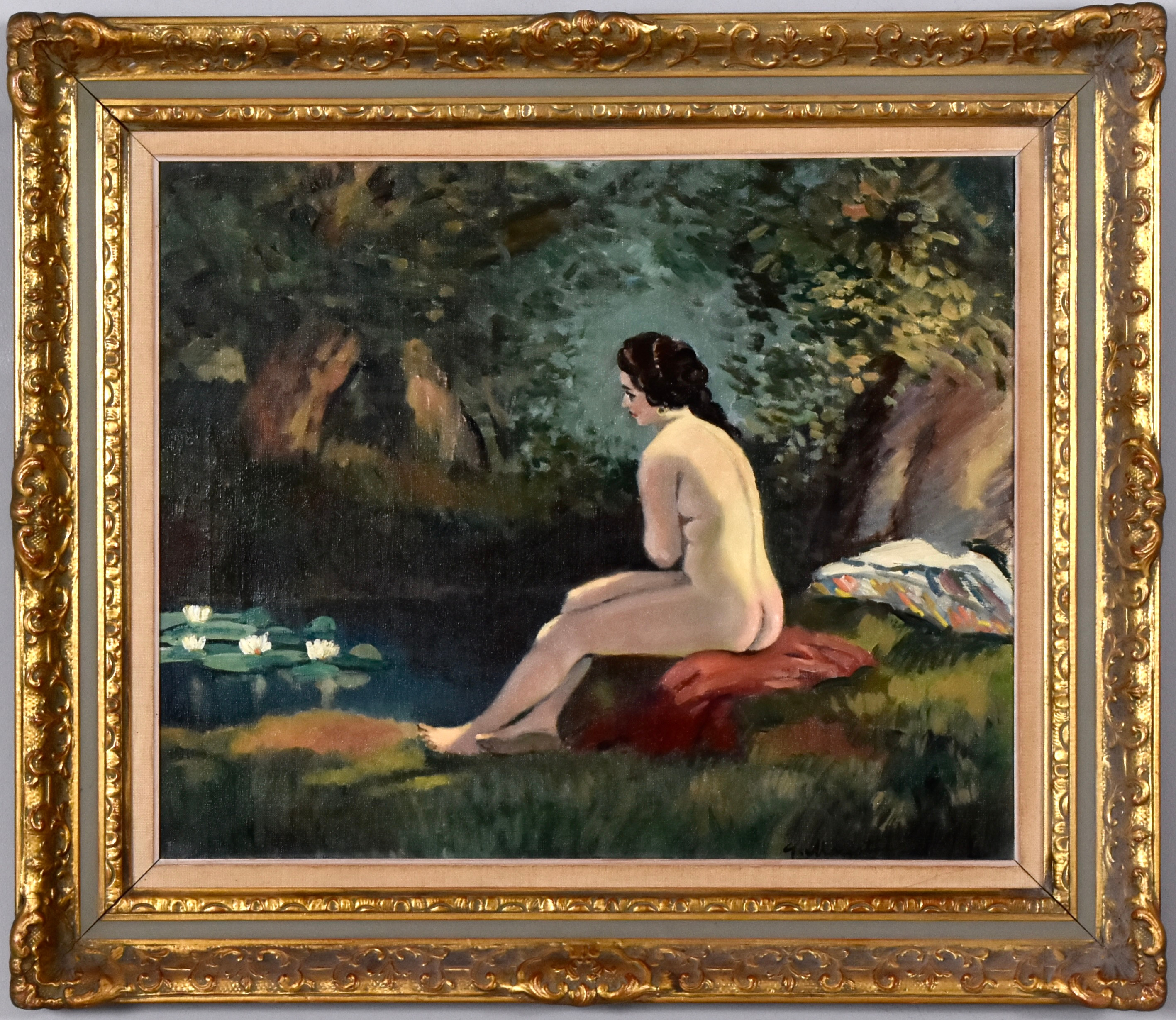 OIDENTIFIERAD KONSTNÄR. Olja på duk.