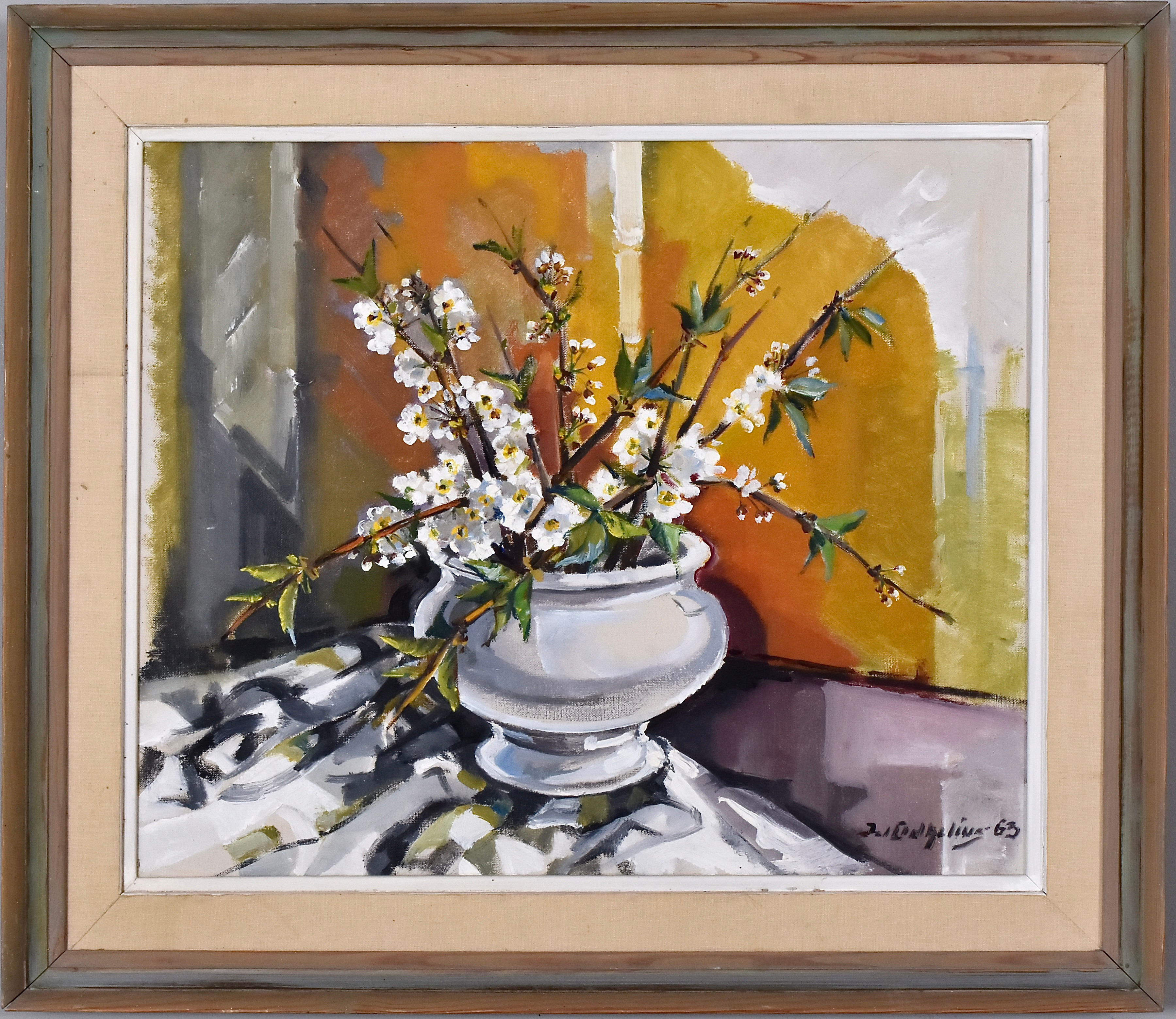 INGA LILL ODHELIUS. Olja på duk.