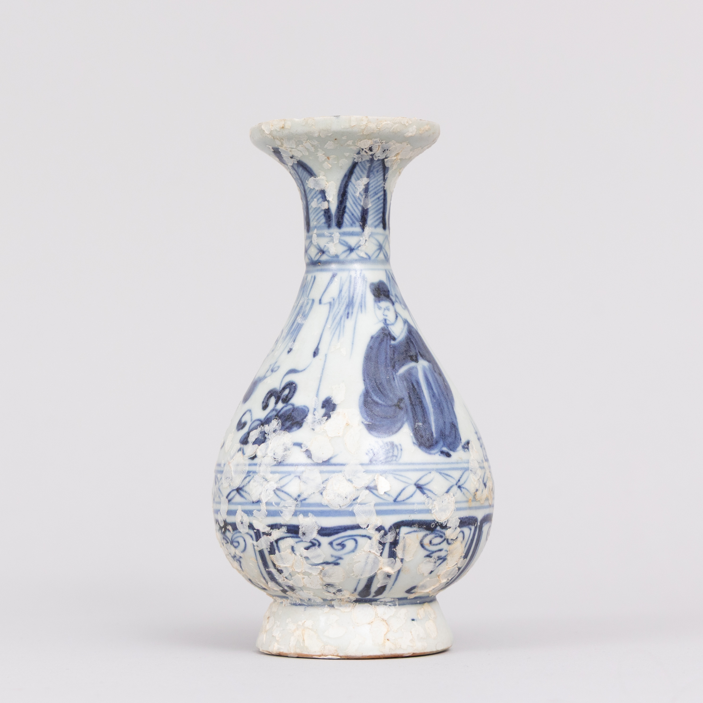 VAS, blåvitt porslin, Yuan (1279-1368), Kina.