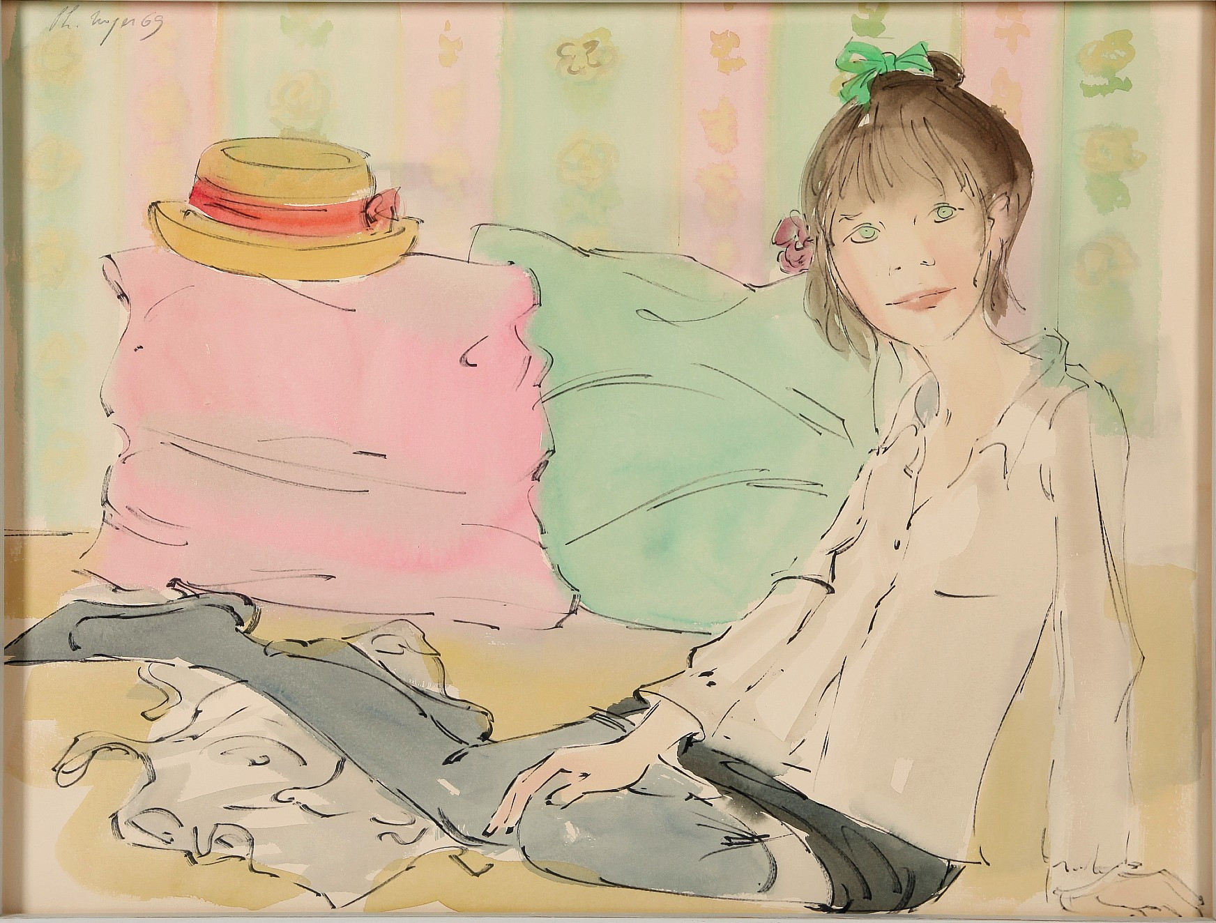 PHILIPPE HENRI NOYER. 1917-1985. Måleri, signerat 1969.