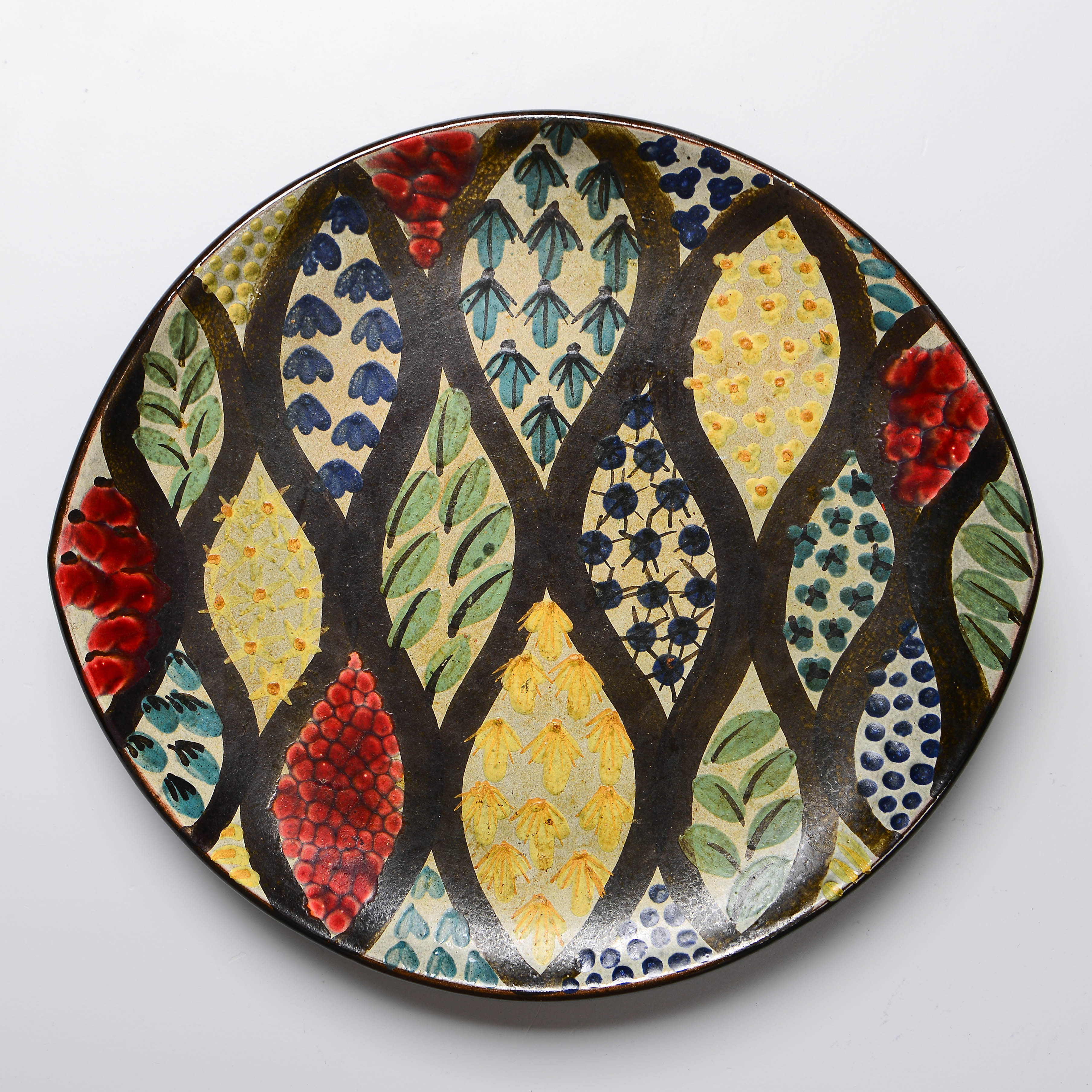 INGRID ATTERBERG. "Mimosa", fat, modell 2092, Upsala-Ekeby, 1952-54.