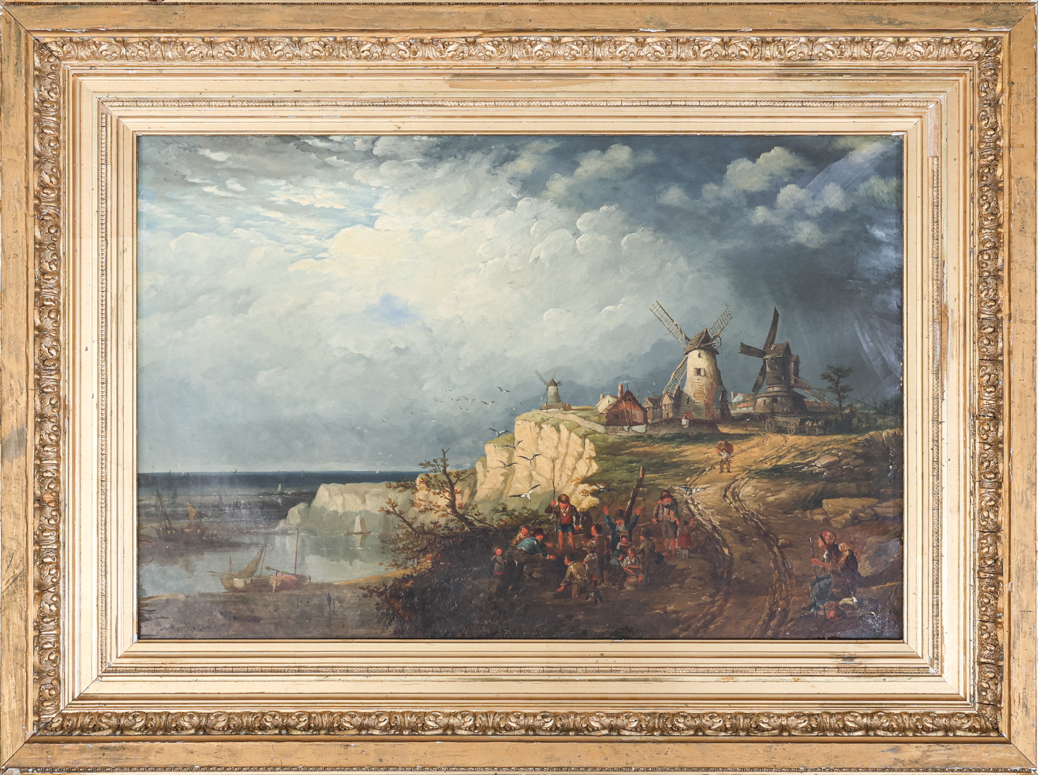 JAMES HOLLAND. Olja på duk, signerad, daterad 1799-1870.