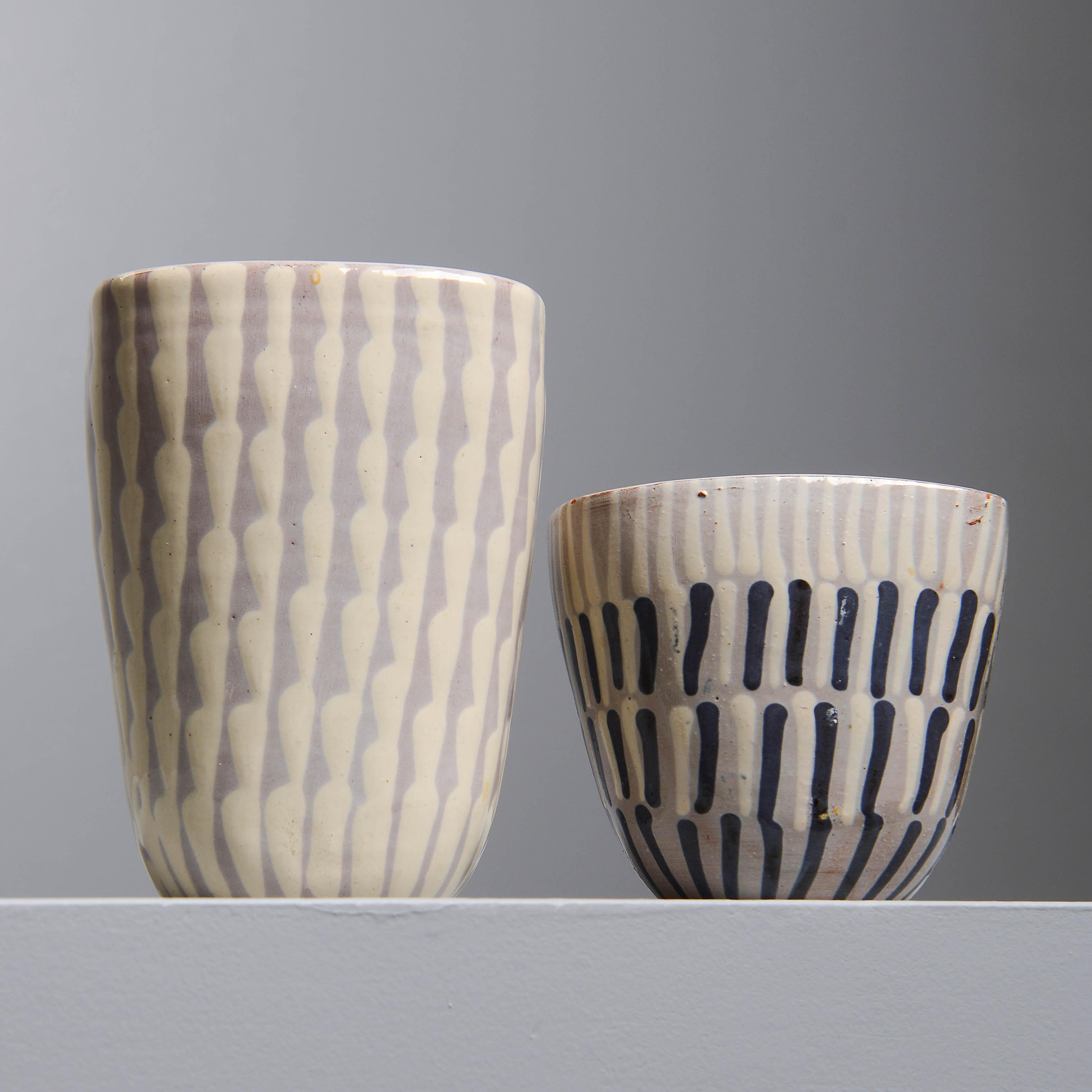 INGRID ATTERBERG. Vaser, 2 st, Ekeby Verkstad, Upsala-Ekeby, 1947-53.