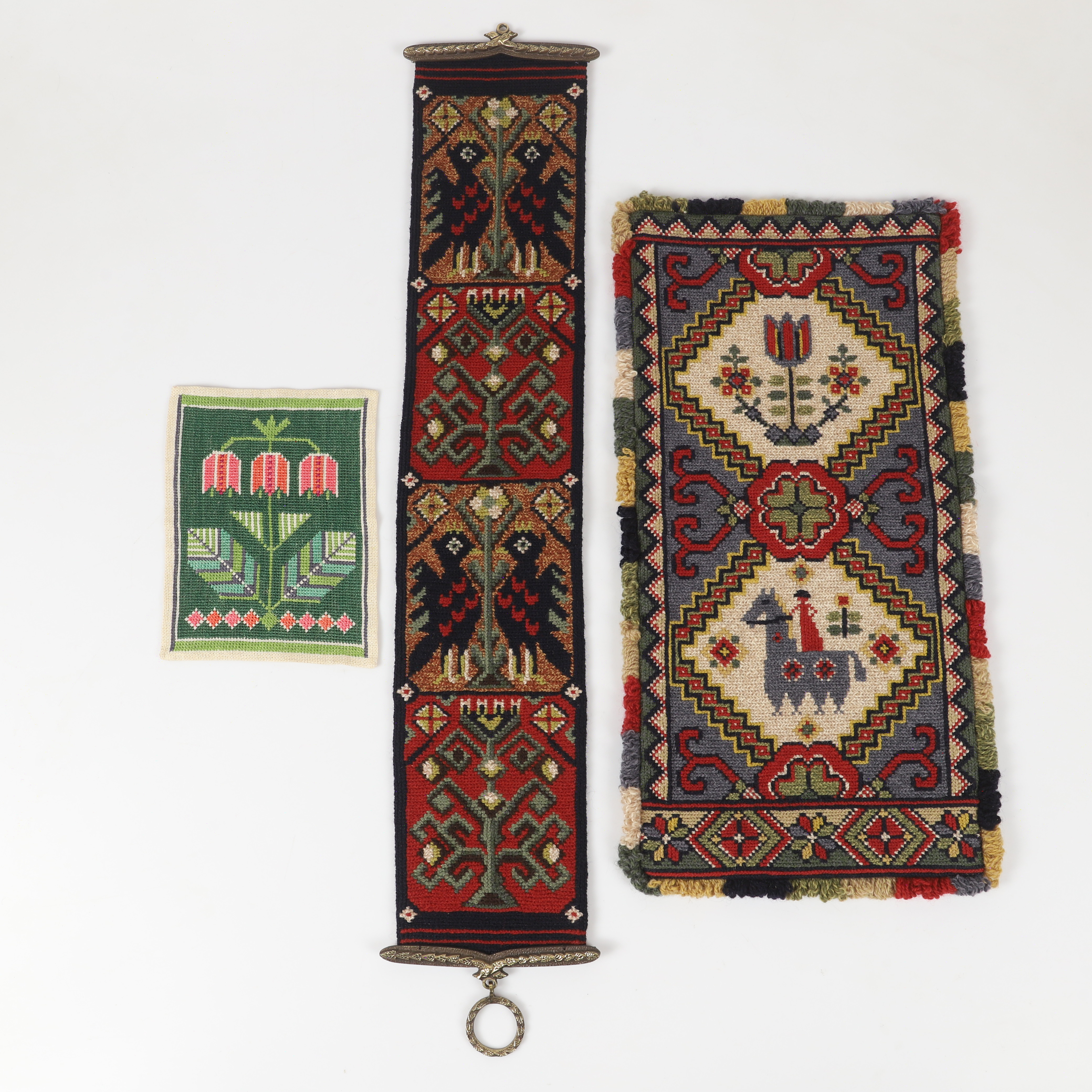 BONADER, 3 stycken, bl. a. twistsöm, 1900-tal.