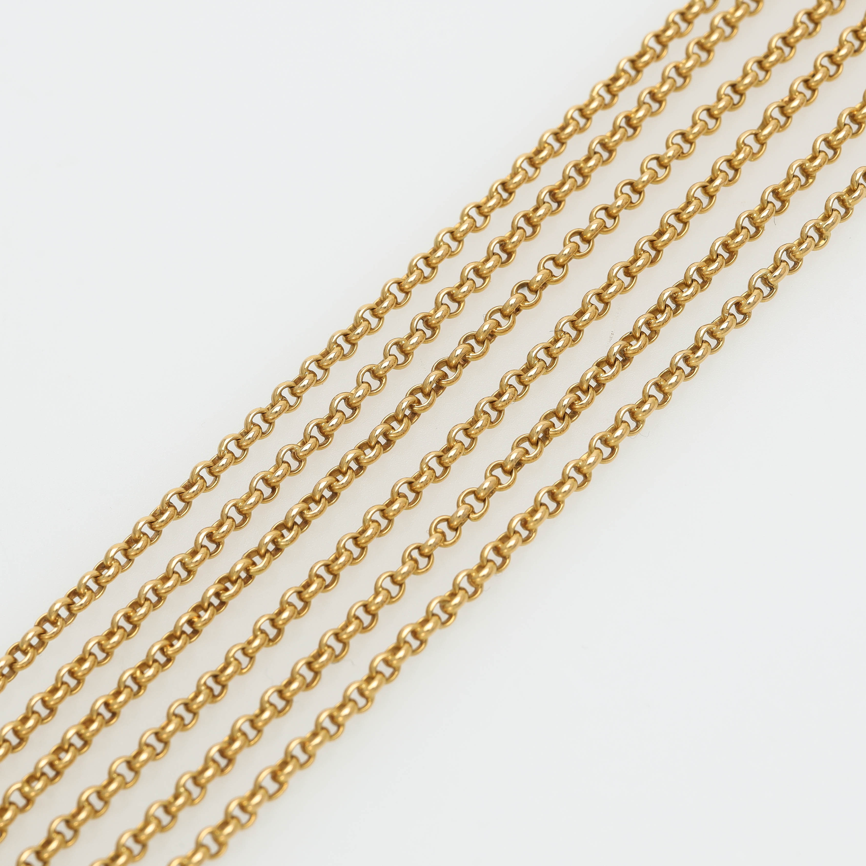 HALSKEDJA, 18 k guld, längd 106 cm.