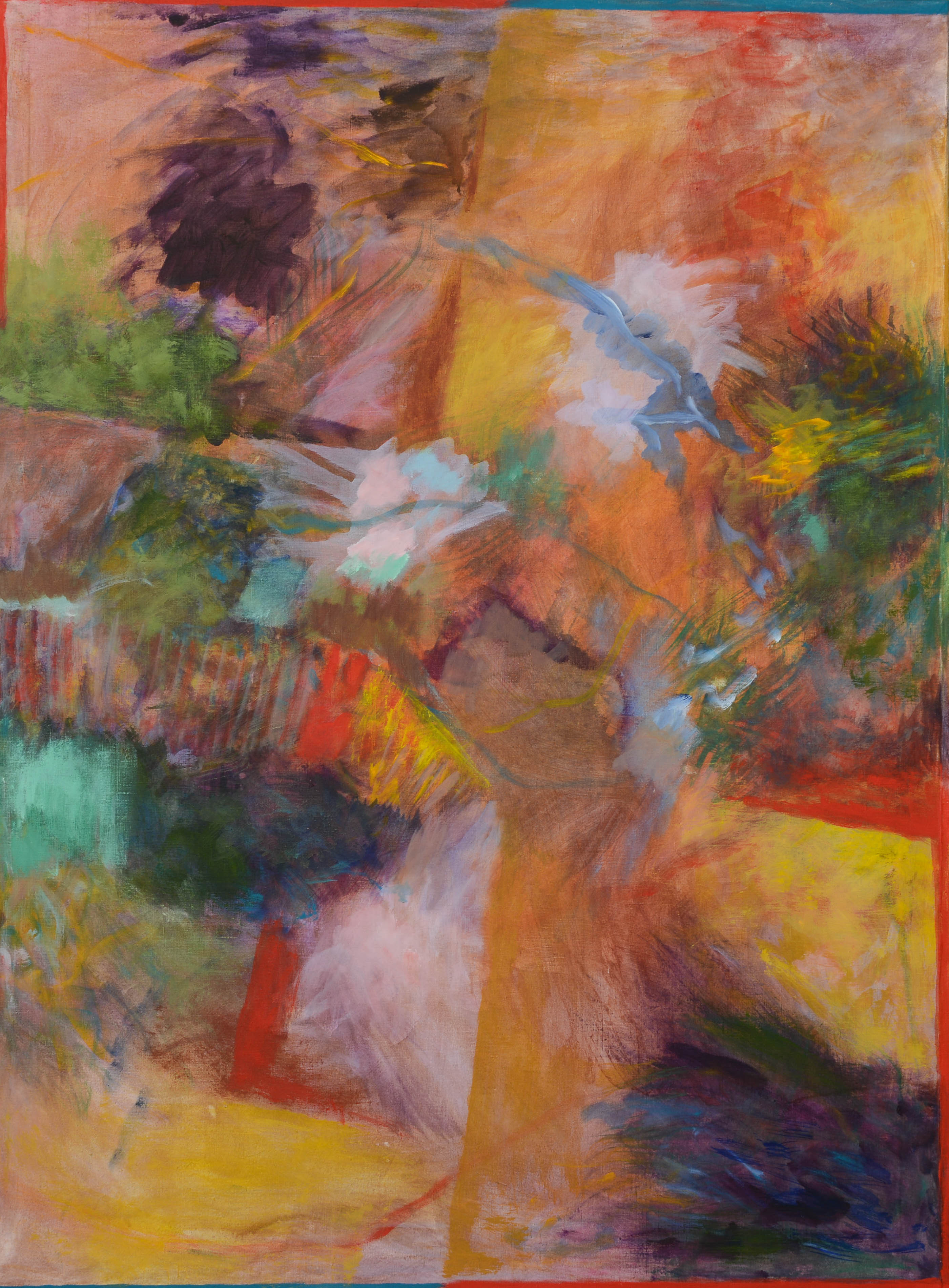 ROLF WERTHEIMER. Abstrakt motiv, olja på duk, signerad och daterad 2000 på spännramen atergo.