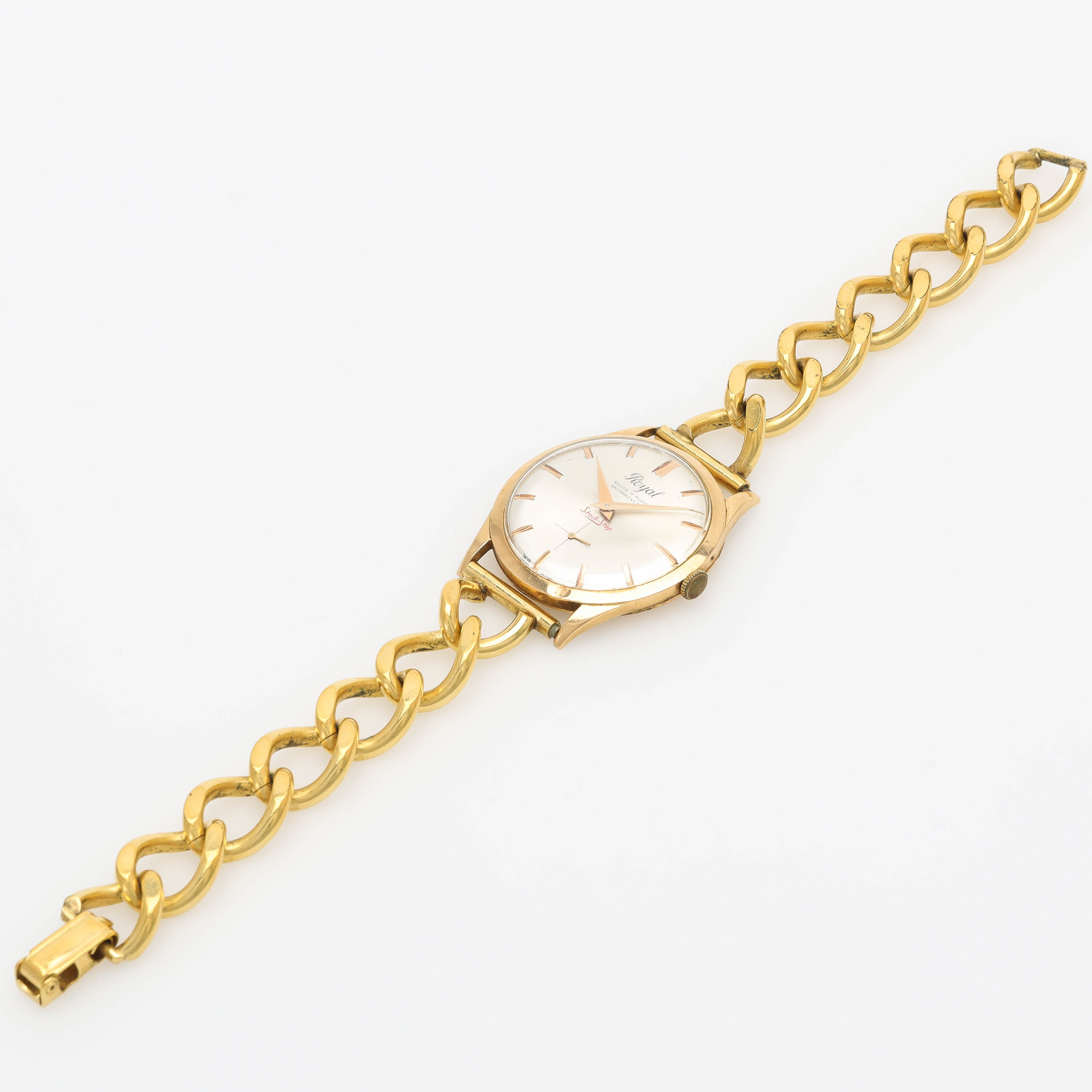 ARMBANDSUR, 18 k guld, Royal, 35 mm, manuell.