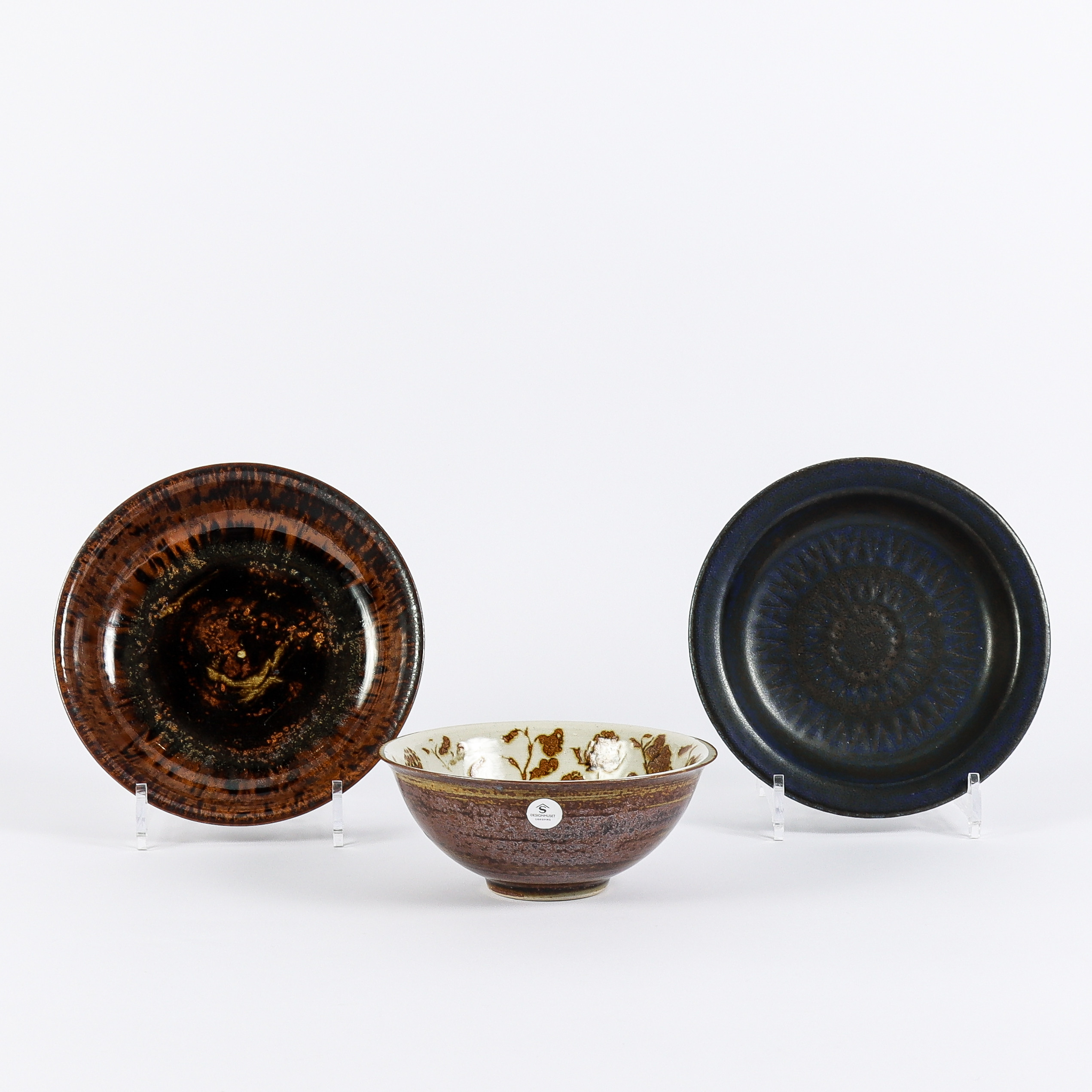 CARL-HARRY STÅLHANE. Stengods 3 delar.