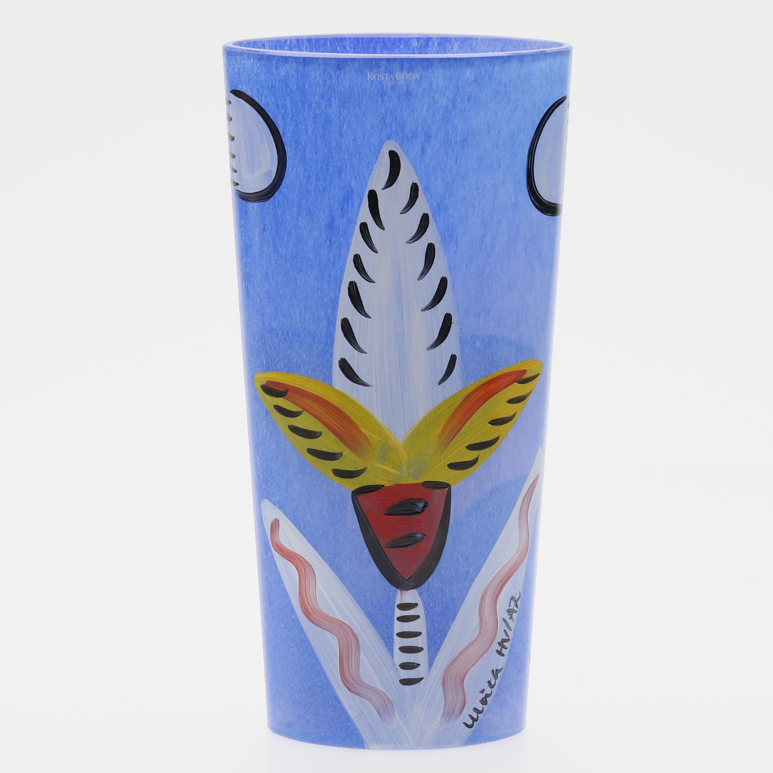 ULRICA HYDMAN-VALLIEN. Vas, "Moonflower", konstglas, Kosta Boda.