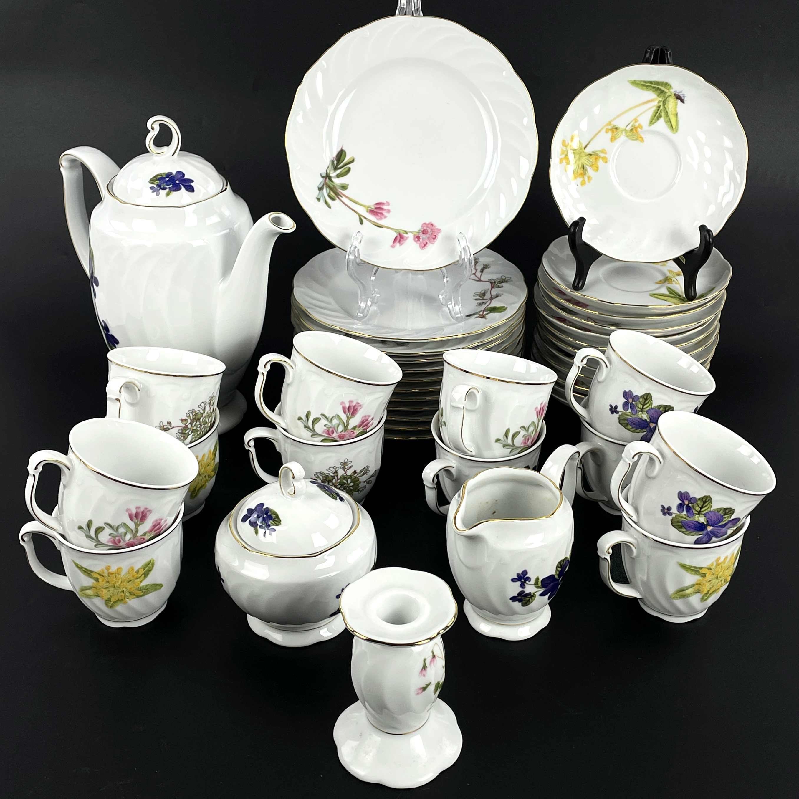 KAFFESERVIS, 40 delar. Porslin, Seltmann Weiden, Bavaria, Tyskland.