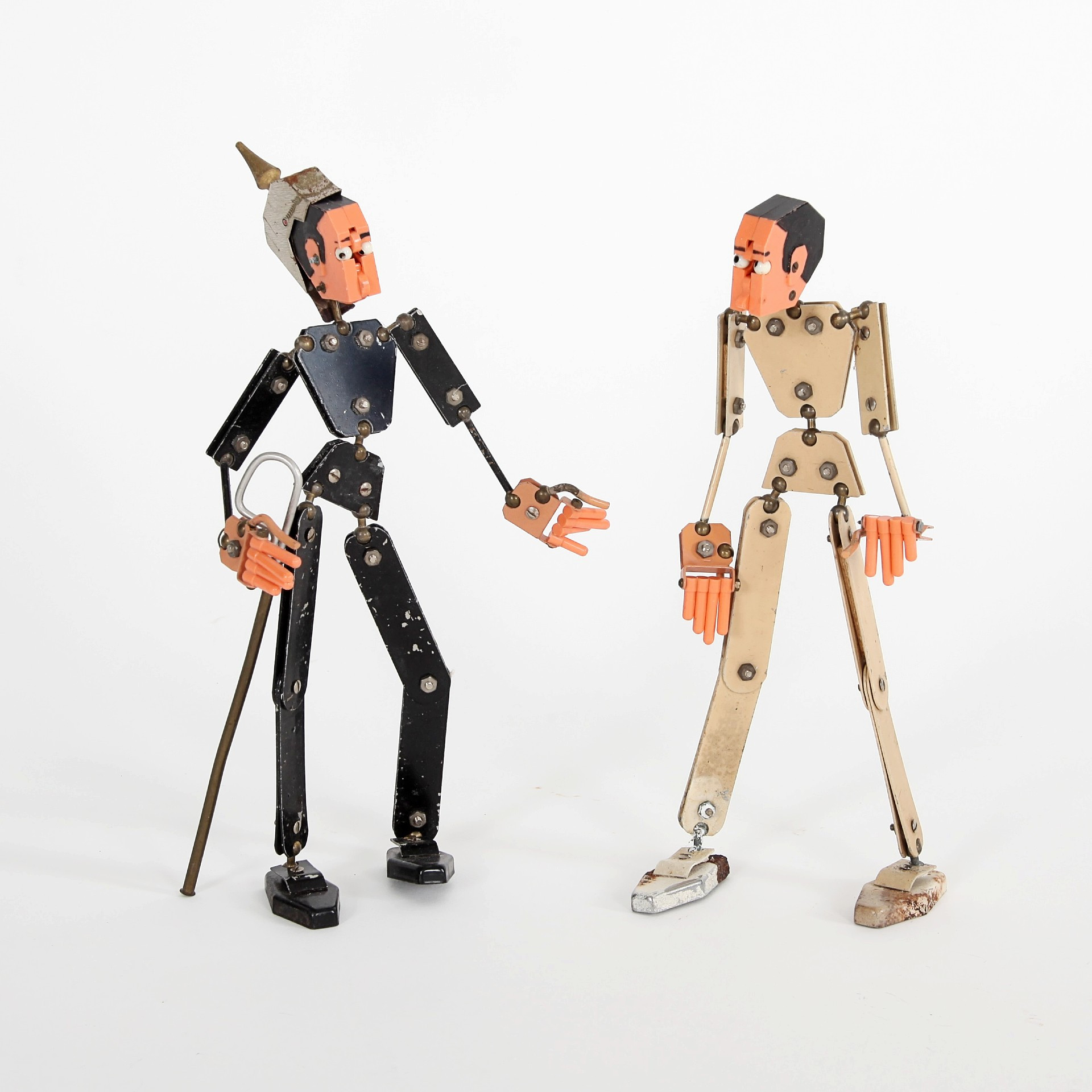 ARTHUR DEICHMANN. "Tupo Skruvmannen", 2 st, Tjuv och polis, Altenloh Brink & Co, Tyskland, 1930-tal.