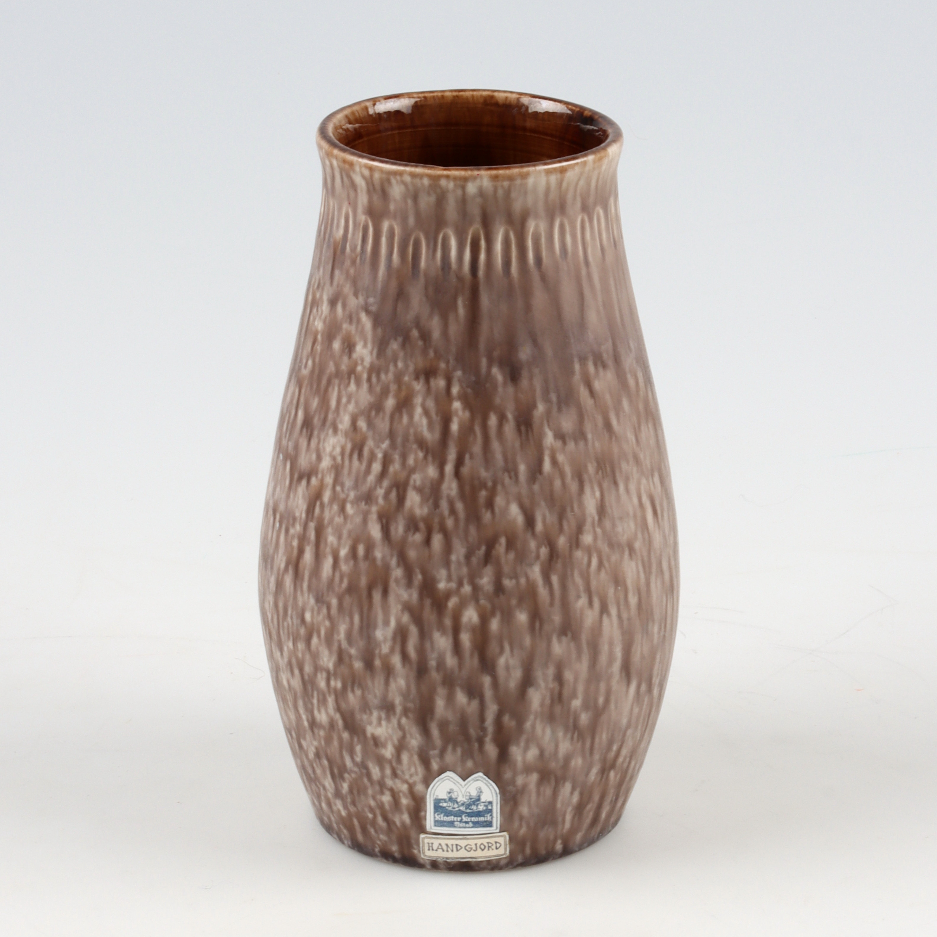 PER-OLOF HOLMÉN. Vas, stengods, Kloster keramik Ystad, 1900-talets senare del.