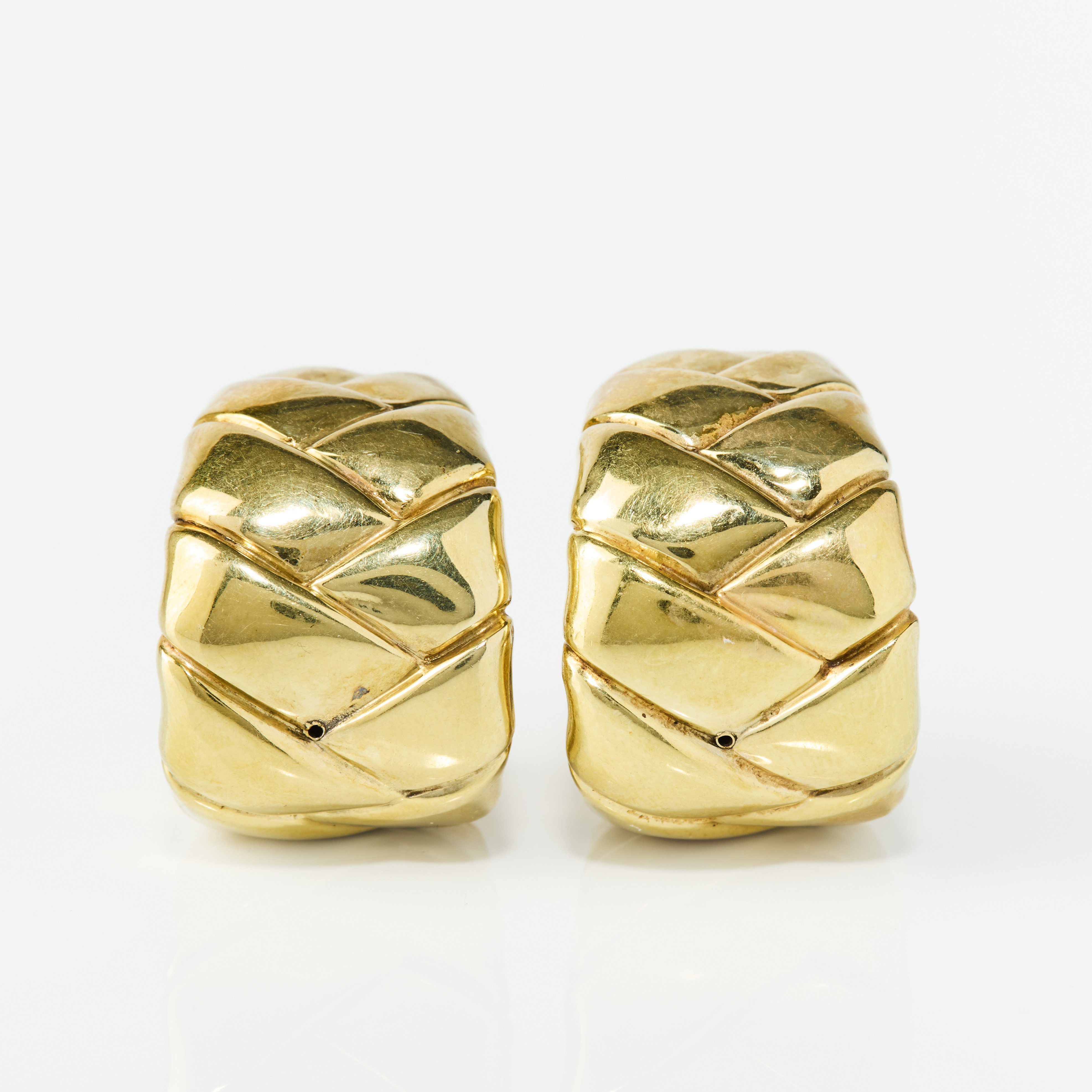 ÖRHÄNGEN, ett par, 18K guld, Italien 1980/90-tal.