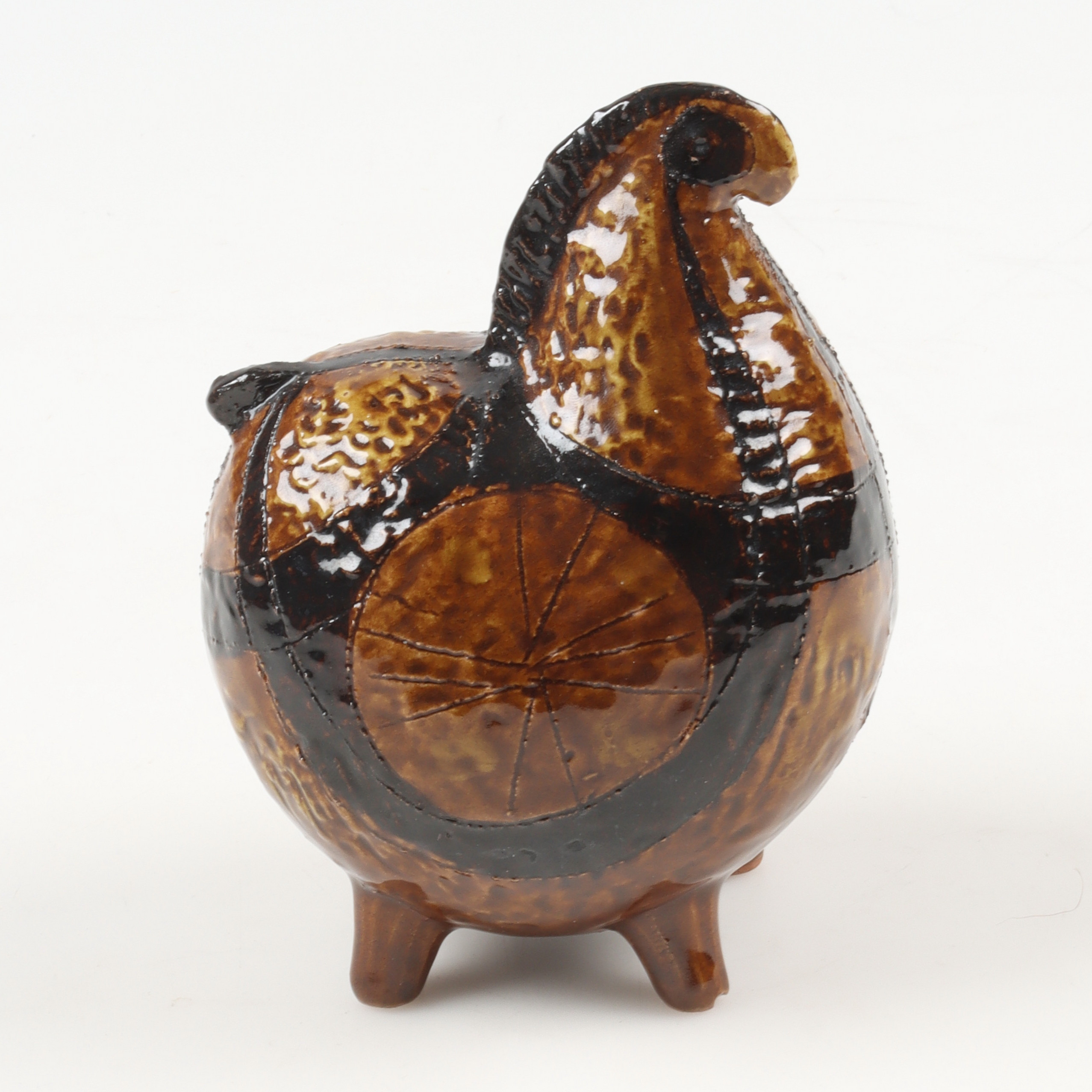 FIGURIN, häst, lergods, Italien, 1900-talets andra del.