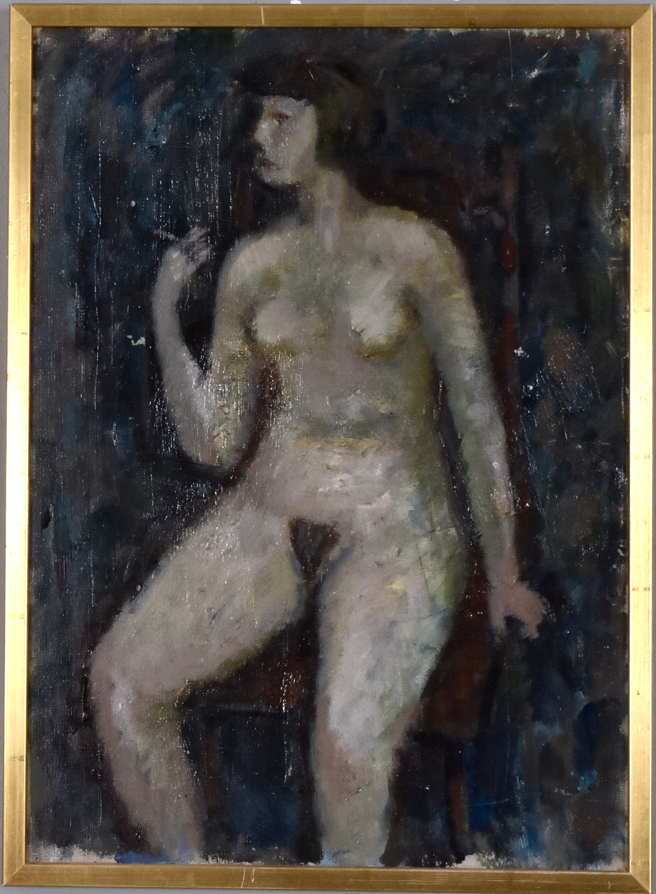 OKÄND KONSTNÄR. Olja på duk.