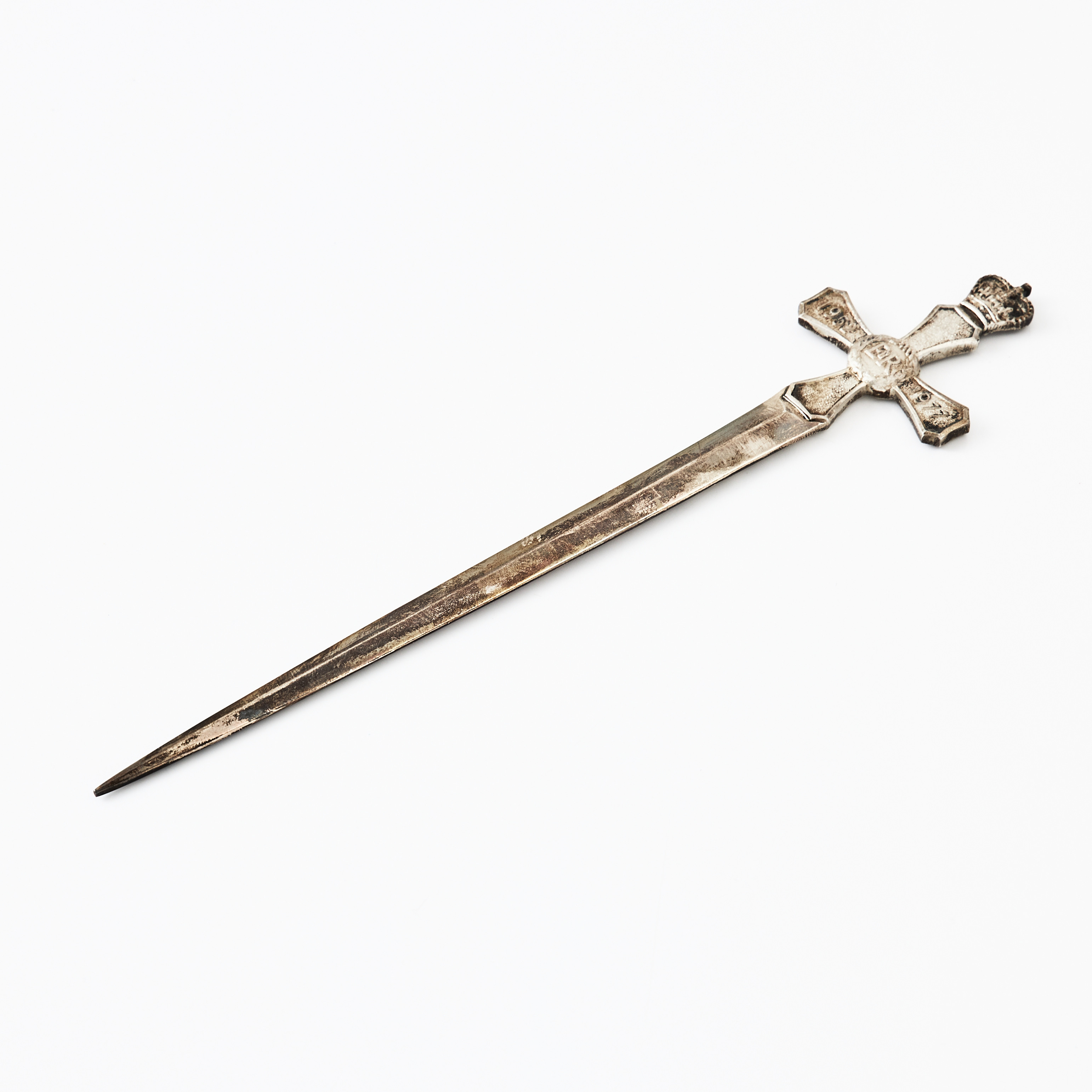 JUBILEUMSSVÄRD, sterlingsilver, Drottning Elisabeth II 1952-1977, Sheffield 1977.