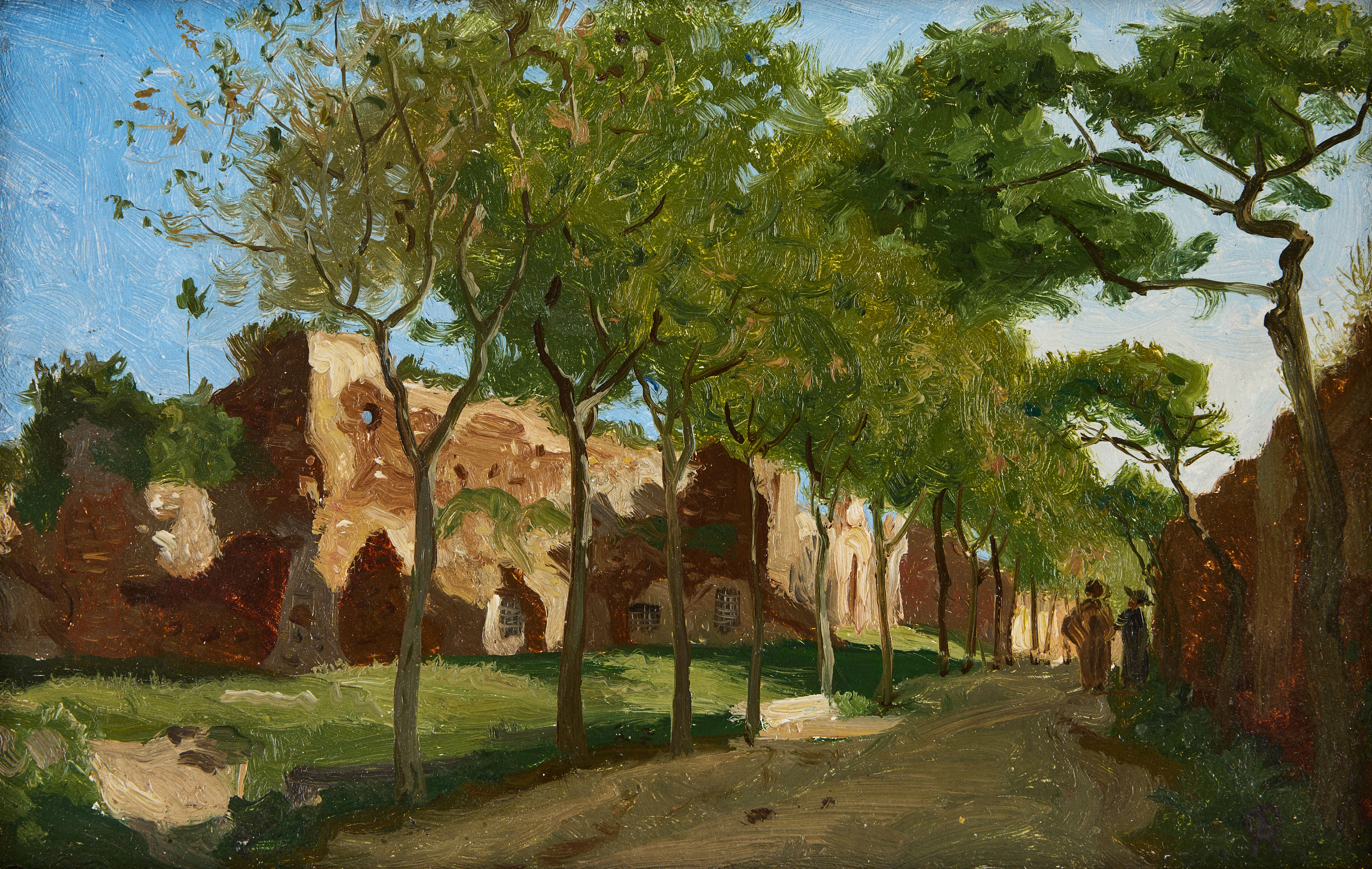 OLOF ARBORELIUS. Ruinerna efter en romersk stadsmur eller akvedukt.