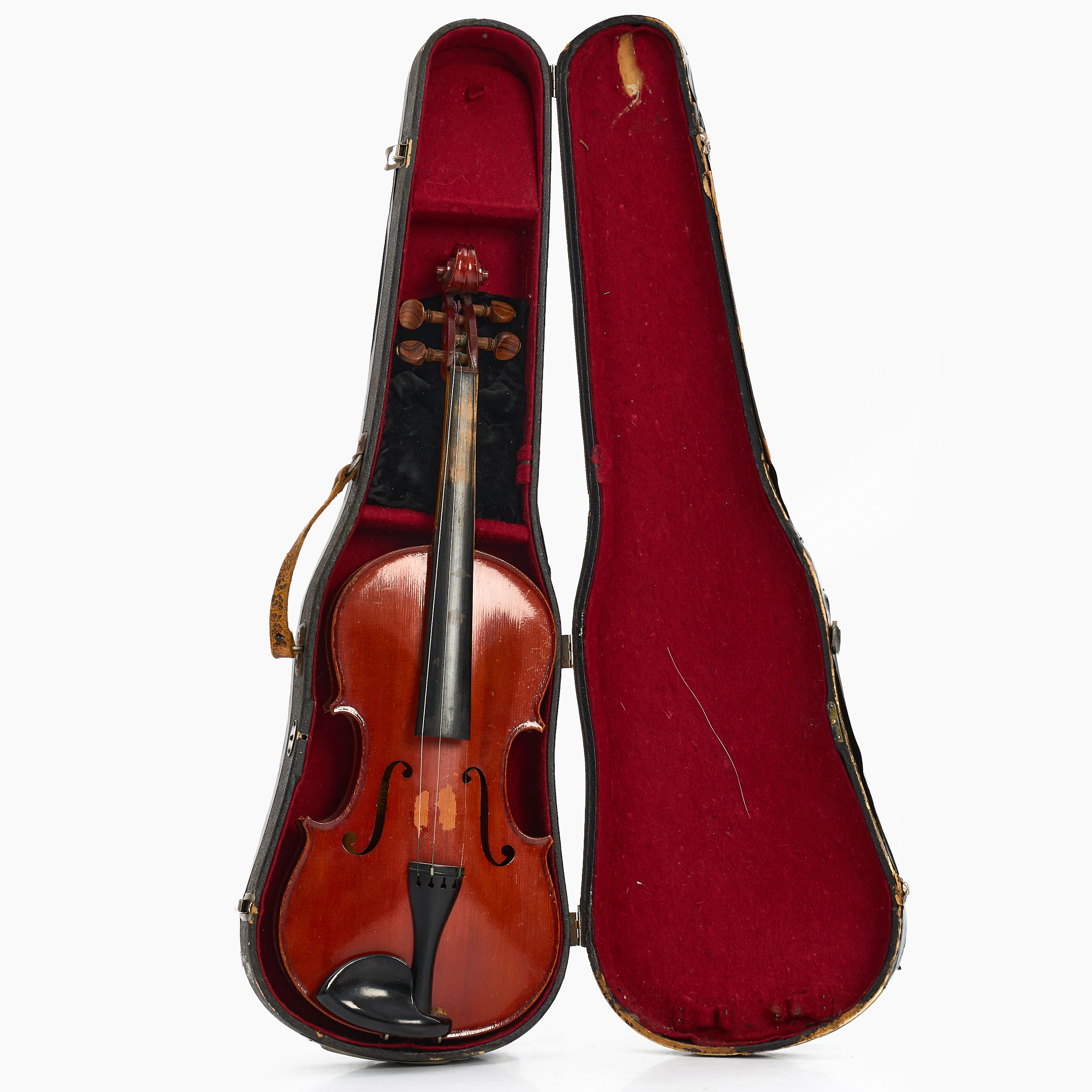VIOLIN, M. Couturieux, Mirecourt, Frankrike. etikettmärkt. samt STRÅKE (stämplad Albert Schubert).