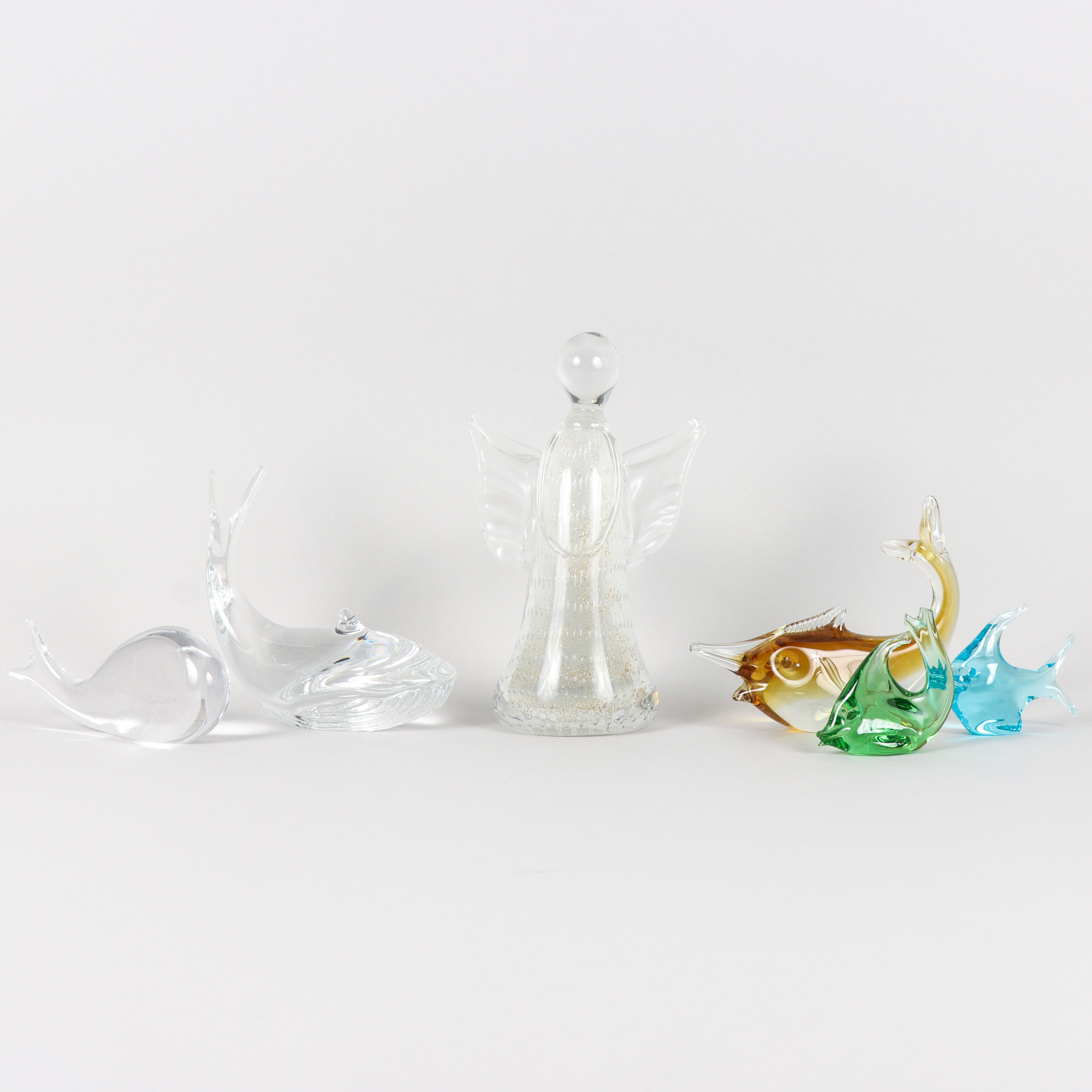 GLASFIGURER 6 stycken.