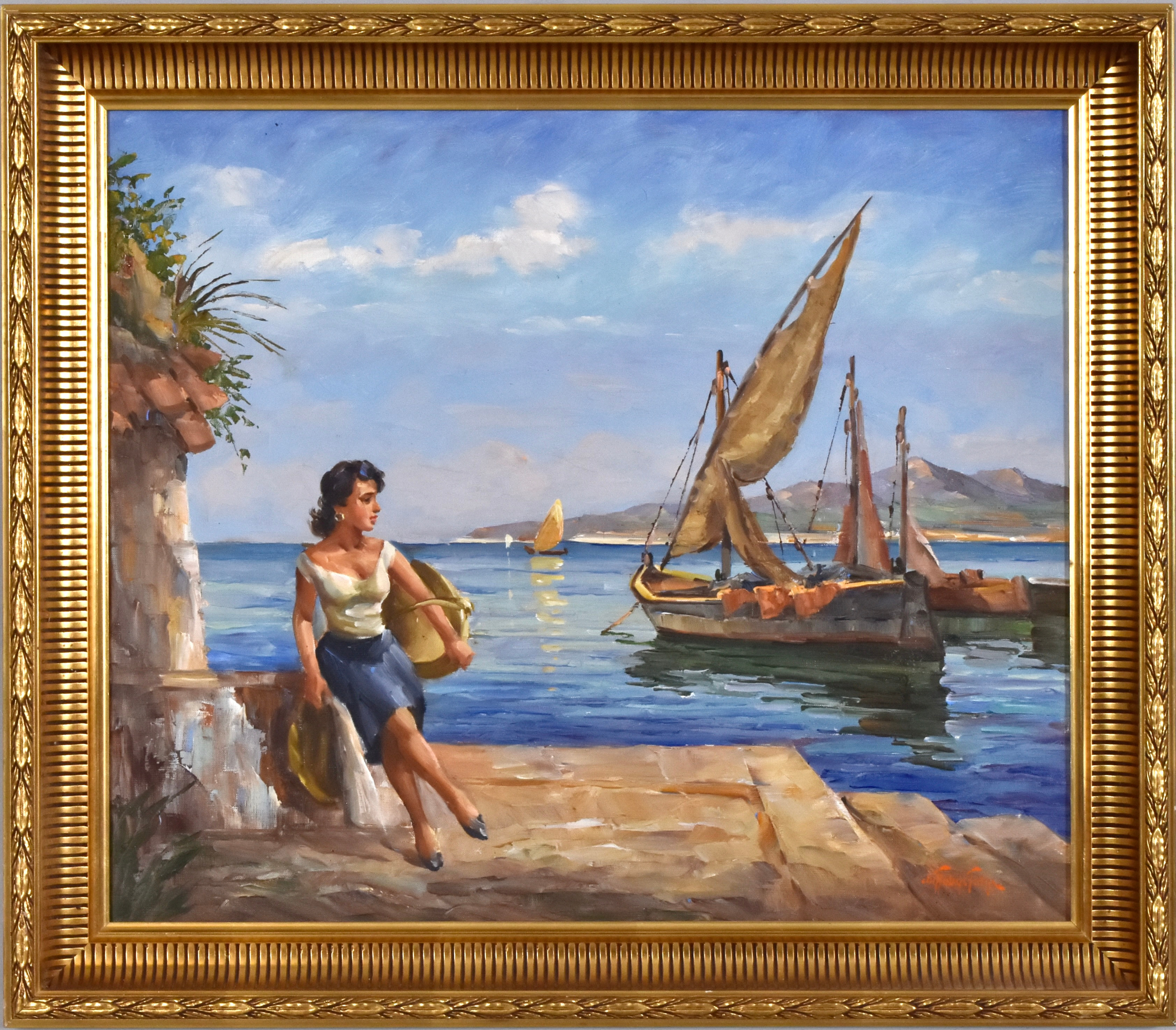 CHRISTIAN AABYE-TALGE. Olja på duk.