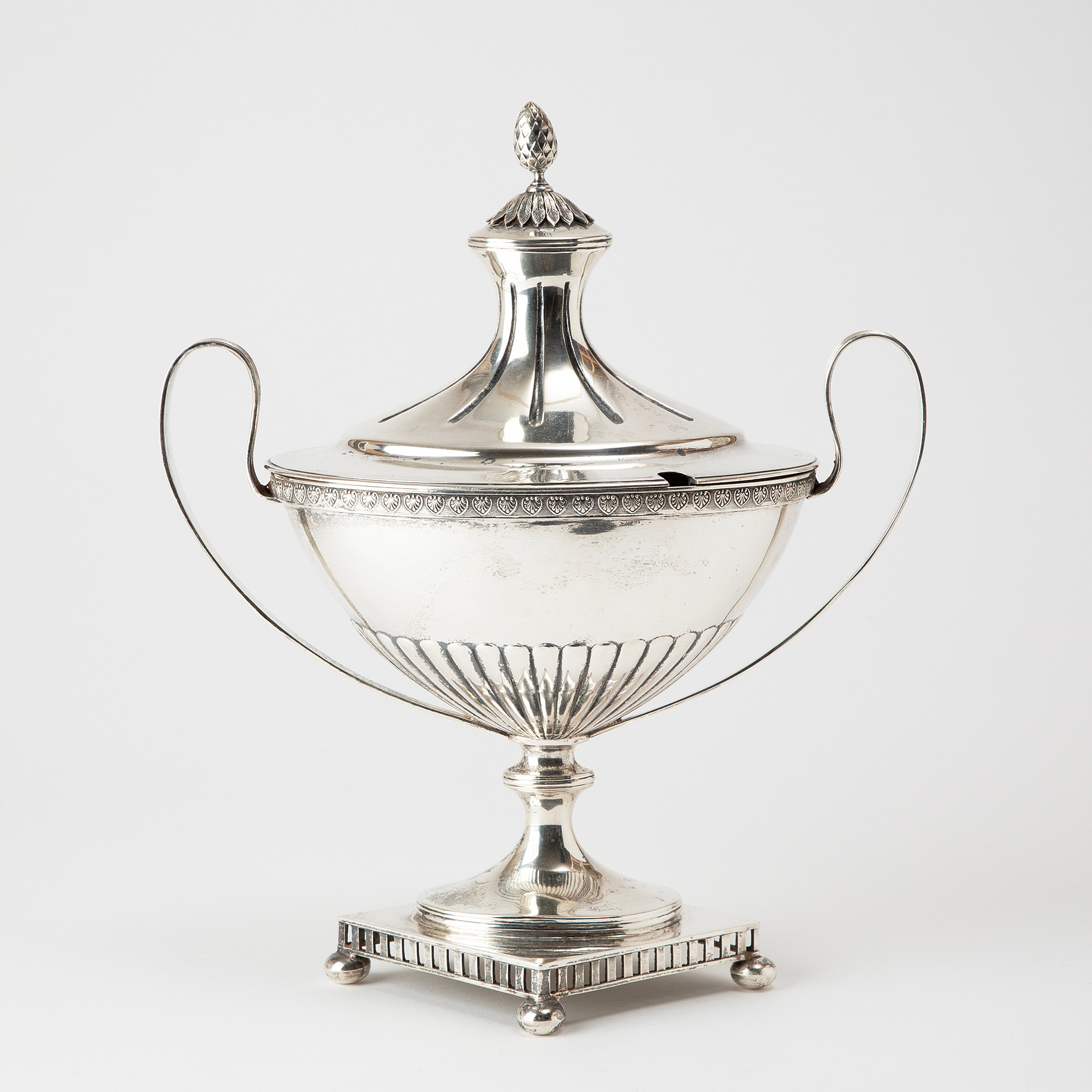 SOCKERSKÅL, silver, CF Carlman, Stockholm, 1909.