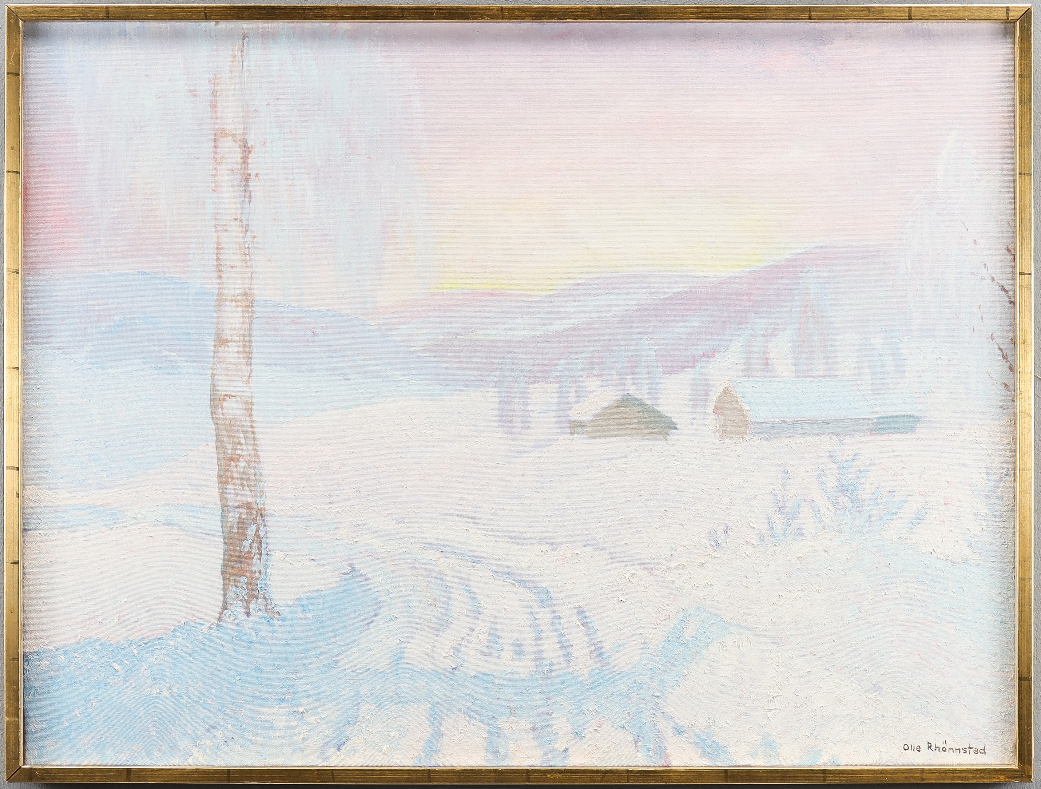 OLLE RHÖNNSTAD. Olja på duk, signerad.