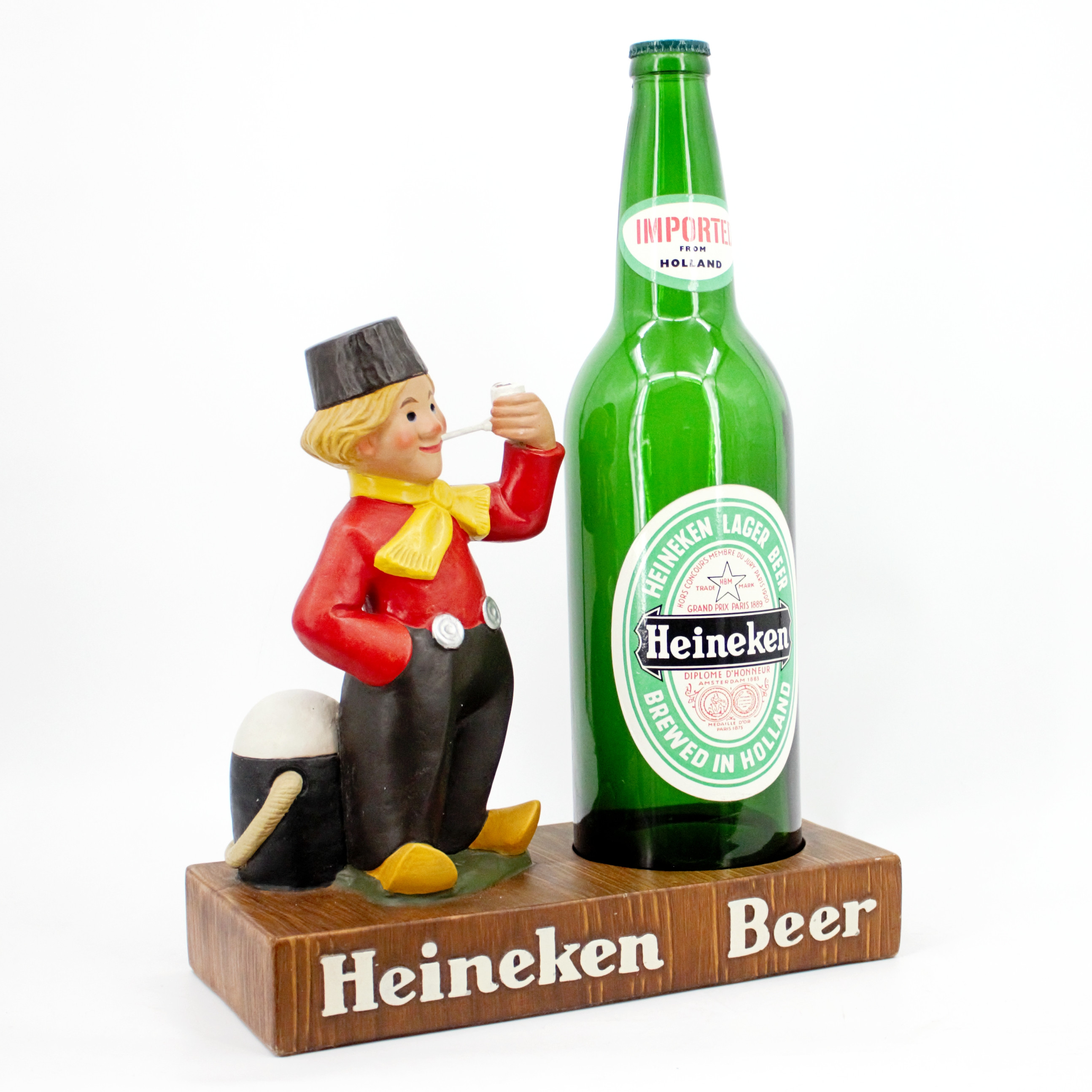 PUB-& BARINREDNING, breweriana reklam, konstmassa, glas, Heineken's Beer.