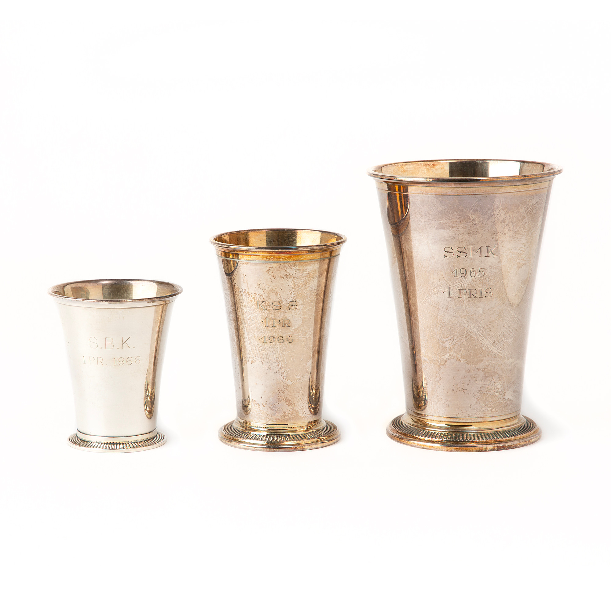POKALER, 3 st, silver.