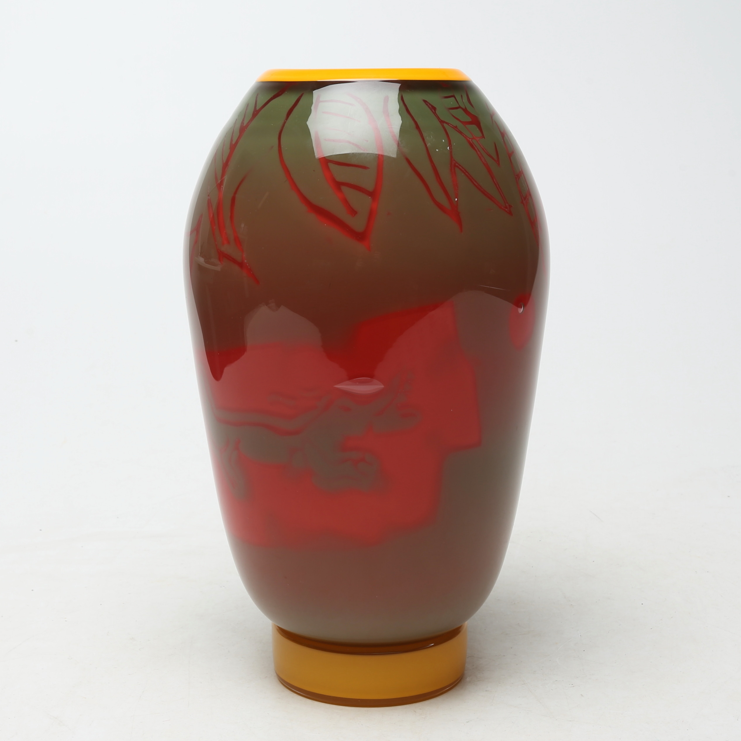 DANIEL JOHANSSON. VAS, glas, Graal, Unik, med krokodilmotiv, Örsjö, Micke Johansson/Svante Dekker, signerad, 2023.