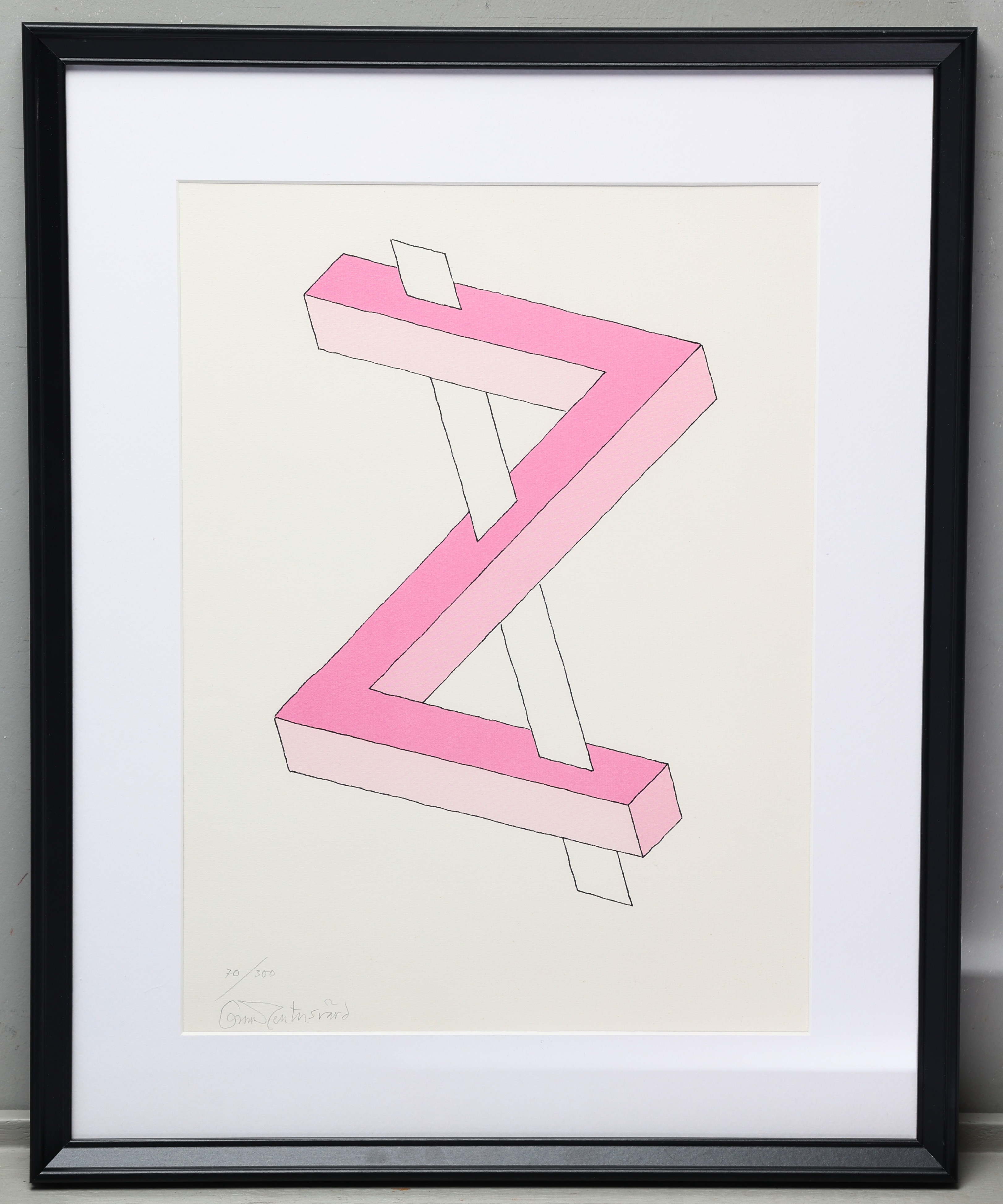 OSCAR REUTERSVÄRD. Litografi, signerad, numrerad 70/300.