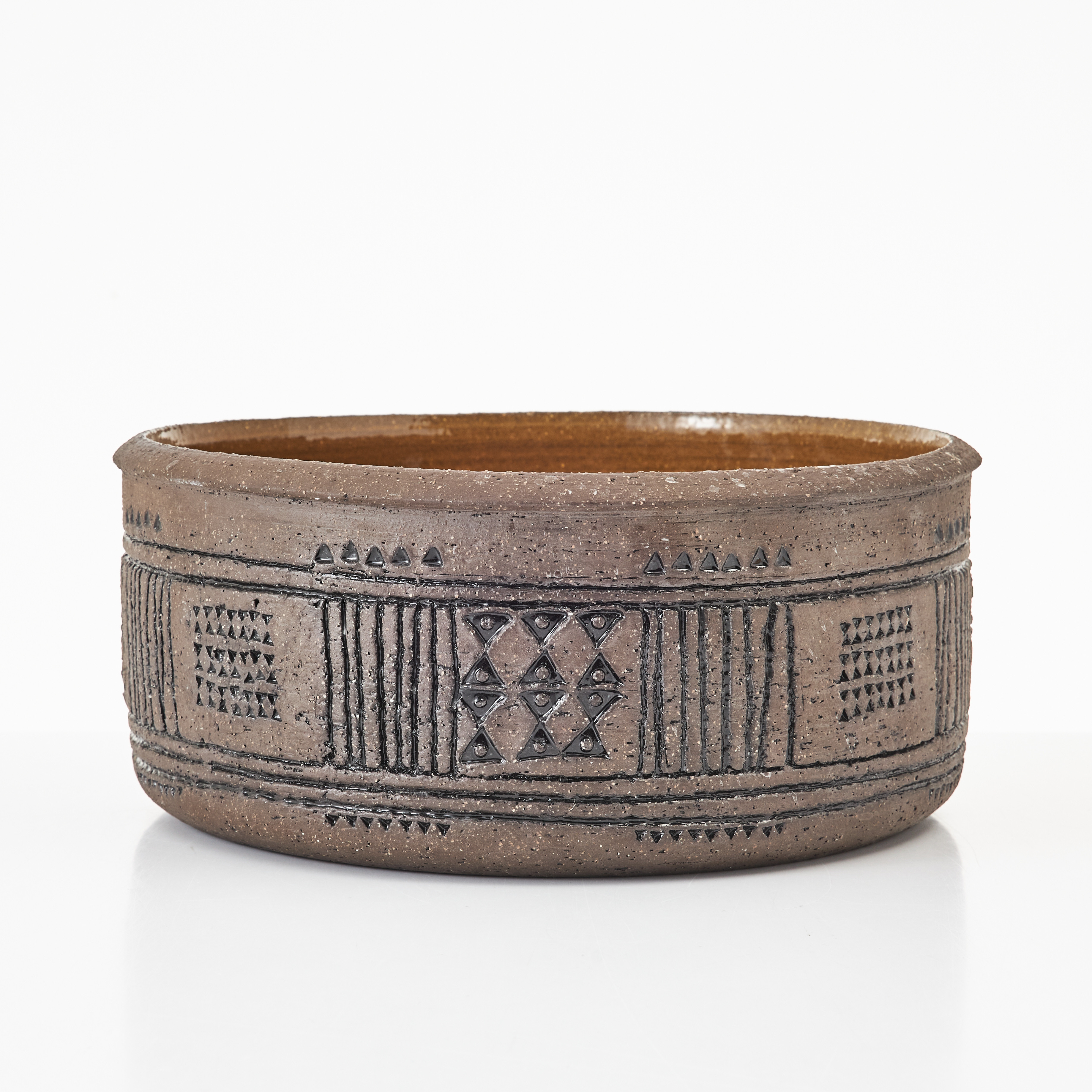 INGER PERSSON. Skål, 1970/80-tal, stengods, Rörstrands Ateljé.